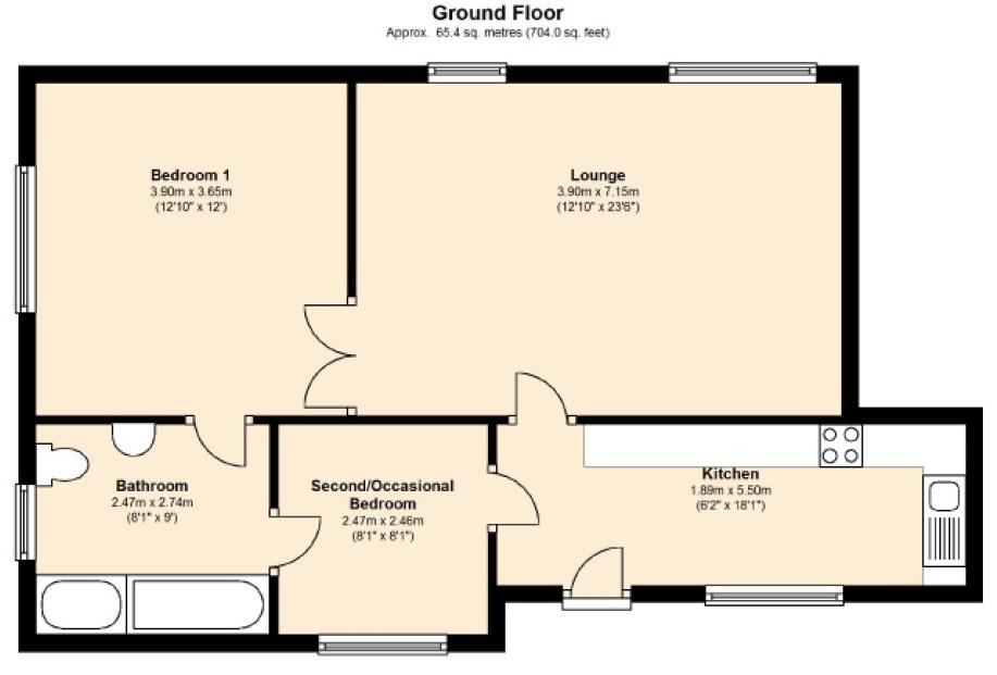 2 Bedrooms Semi-detached house to rent in The Courtyard, Woolley, Wakefield WF4