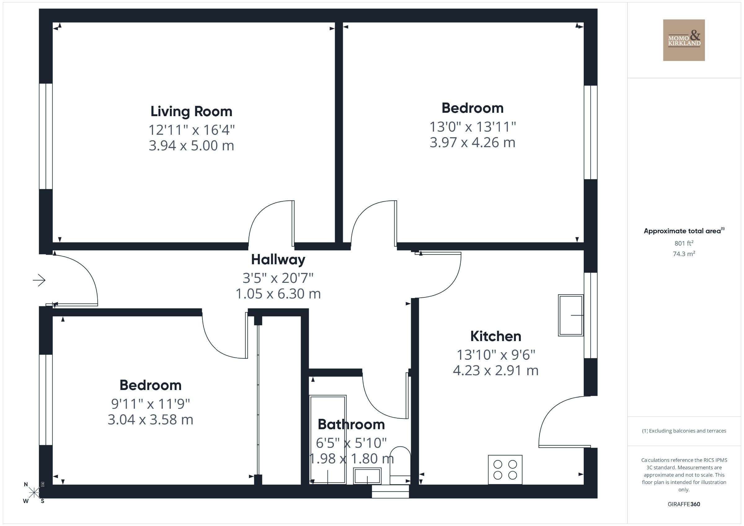 1 Duke's Court, Larkhall floorplan