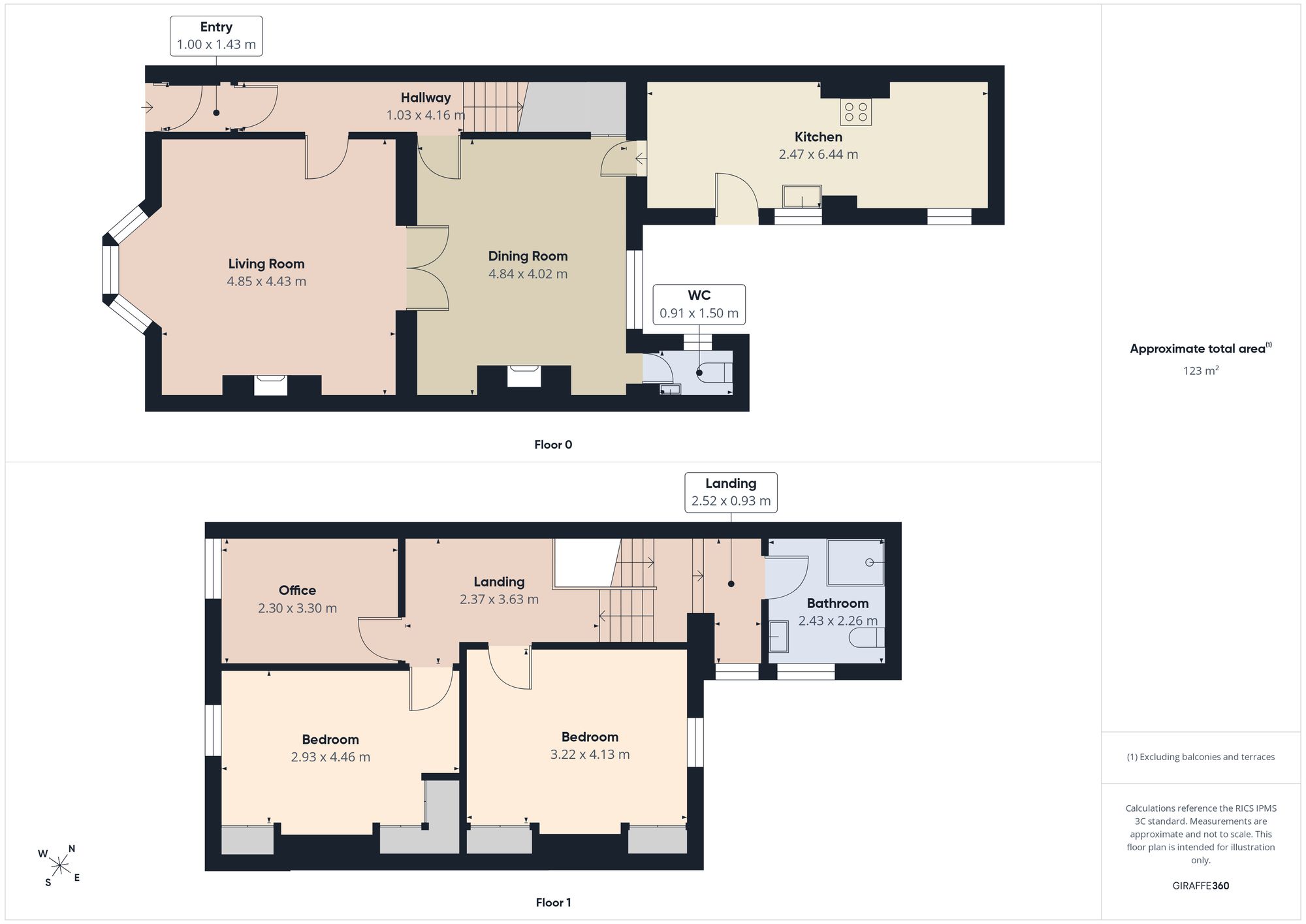 18 Hall Road, Hebburn floorplan