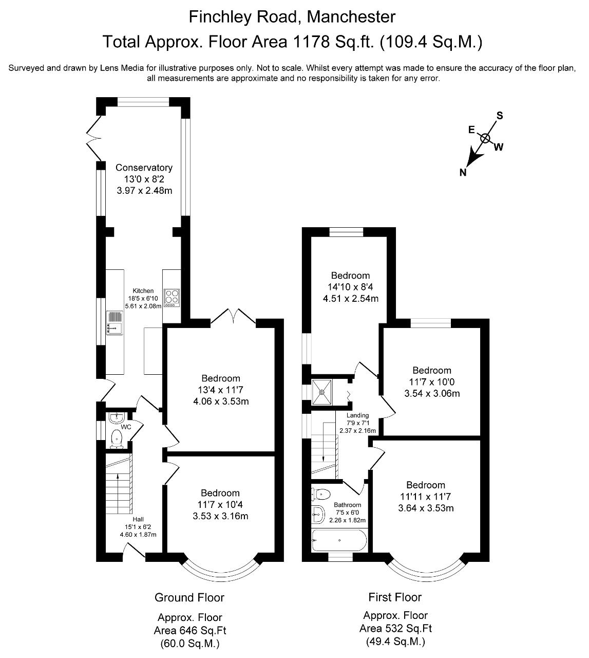 25, Finchley Road, Manchester floorplan