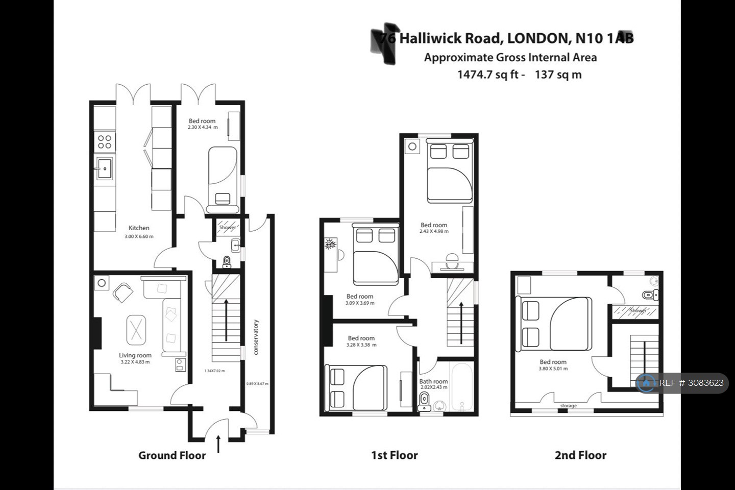 Muswell Hill, London floorplan