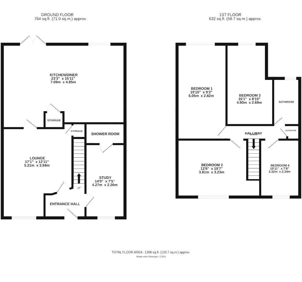 5, Shakespeare Road, Cambridgeshire floorplan
