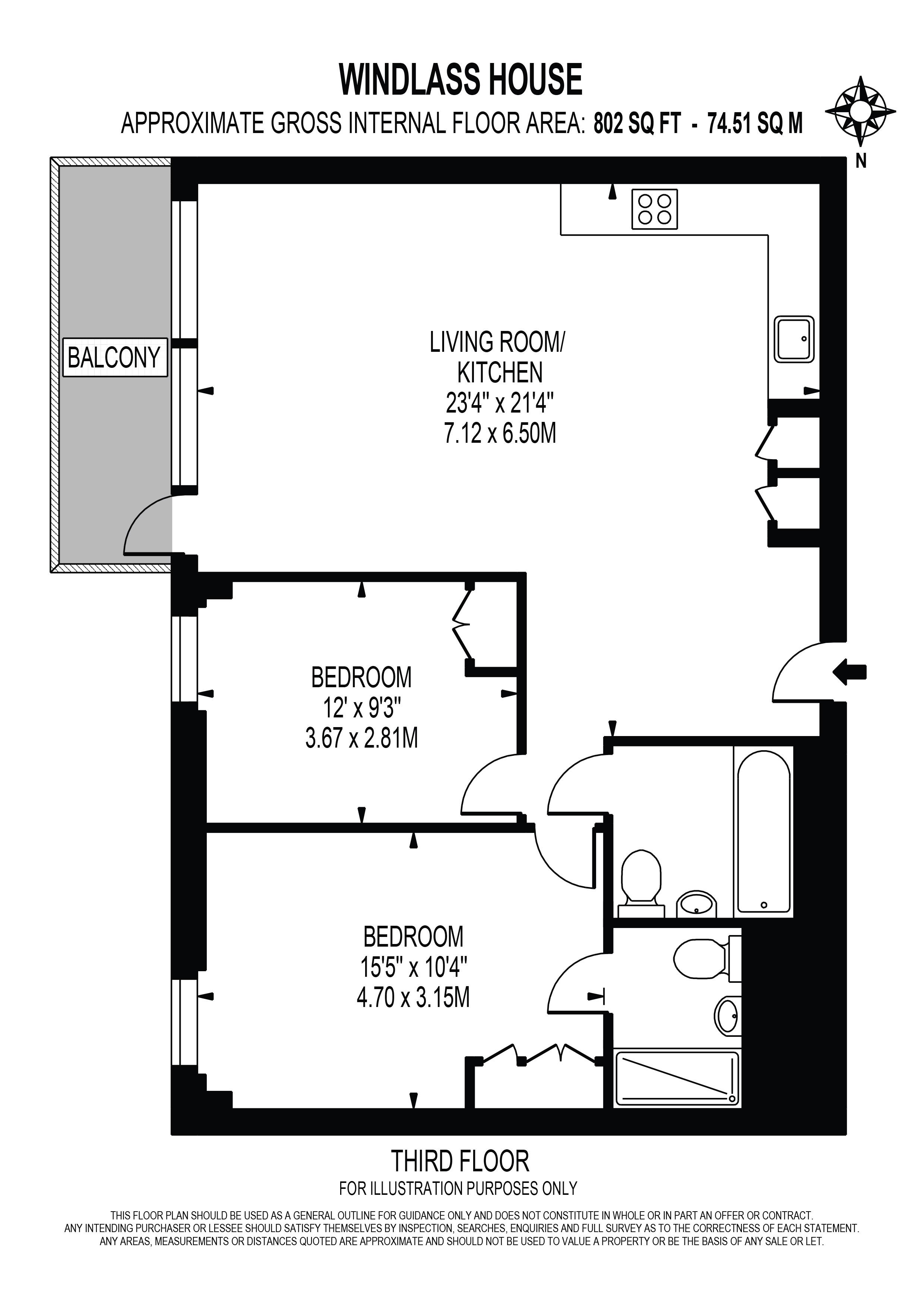 2 Bedrooms Flat to rent in Windlass House, Royal Wharf, London E16