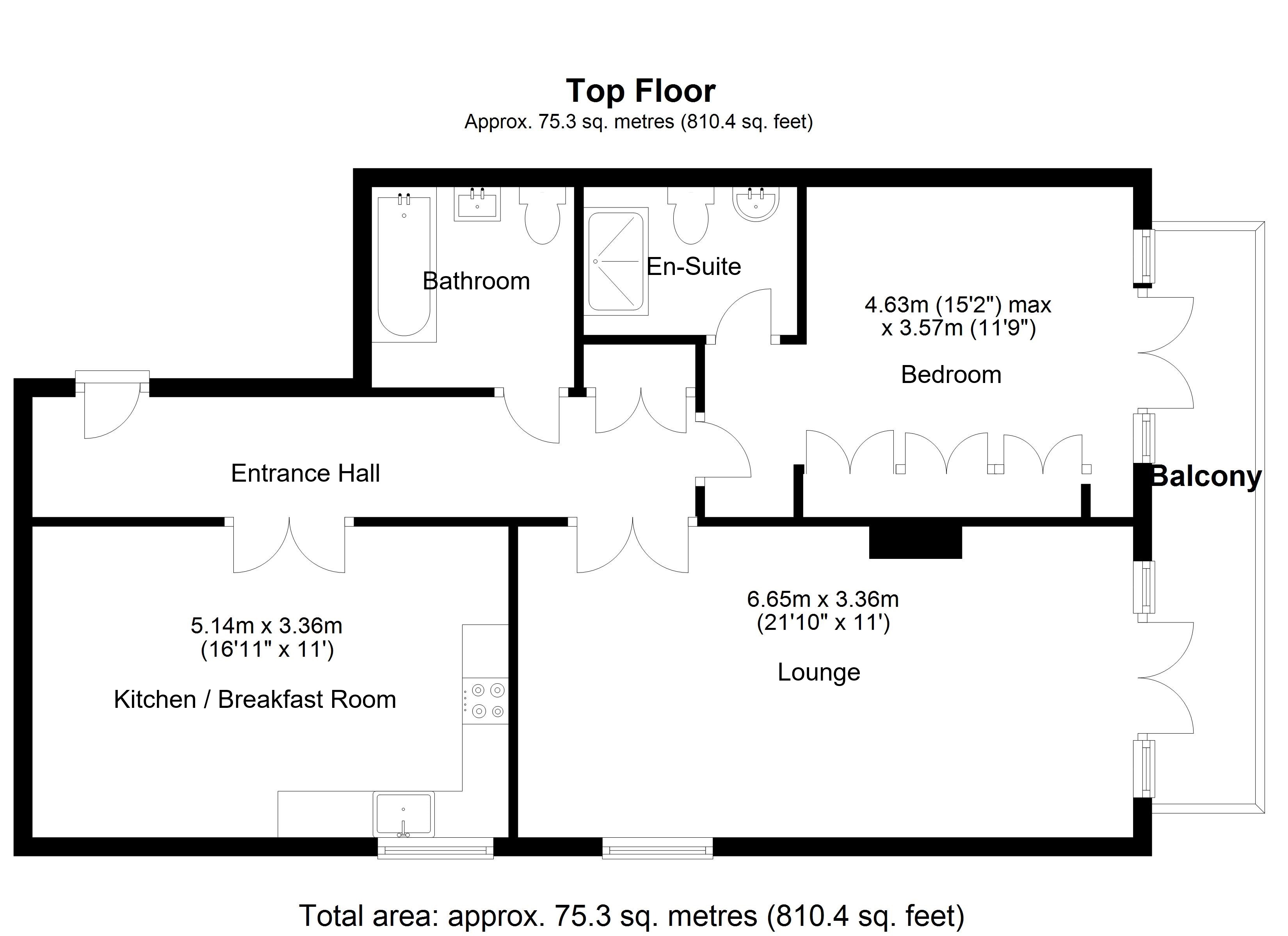 22, Robert Ellis Court, Knebworth floorplan