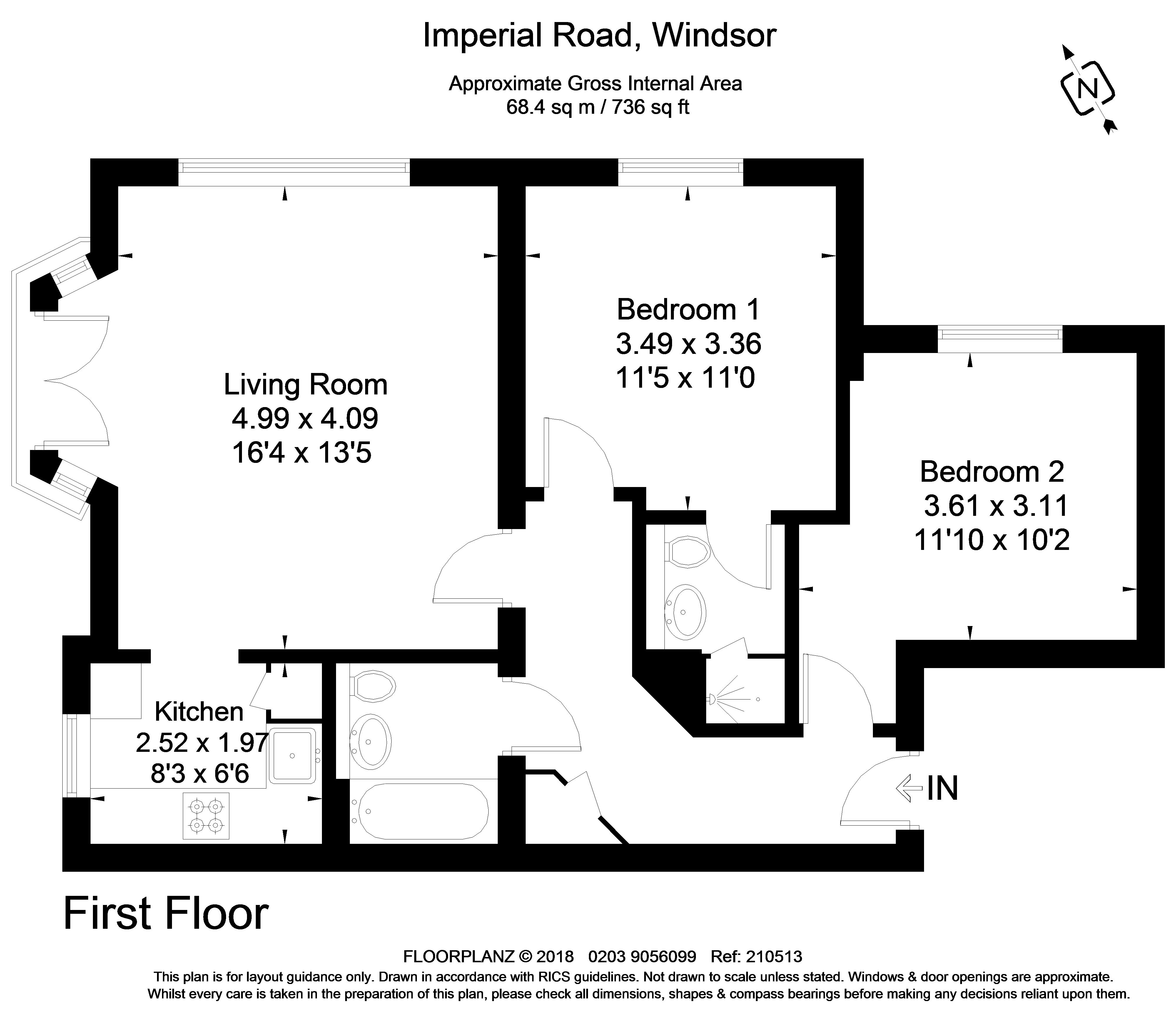 2 Bedrooms Flat to rent in Imperial Road, Windsor SL4
