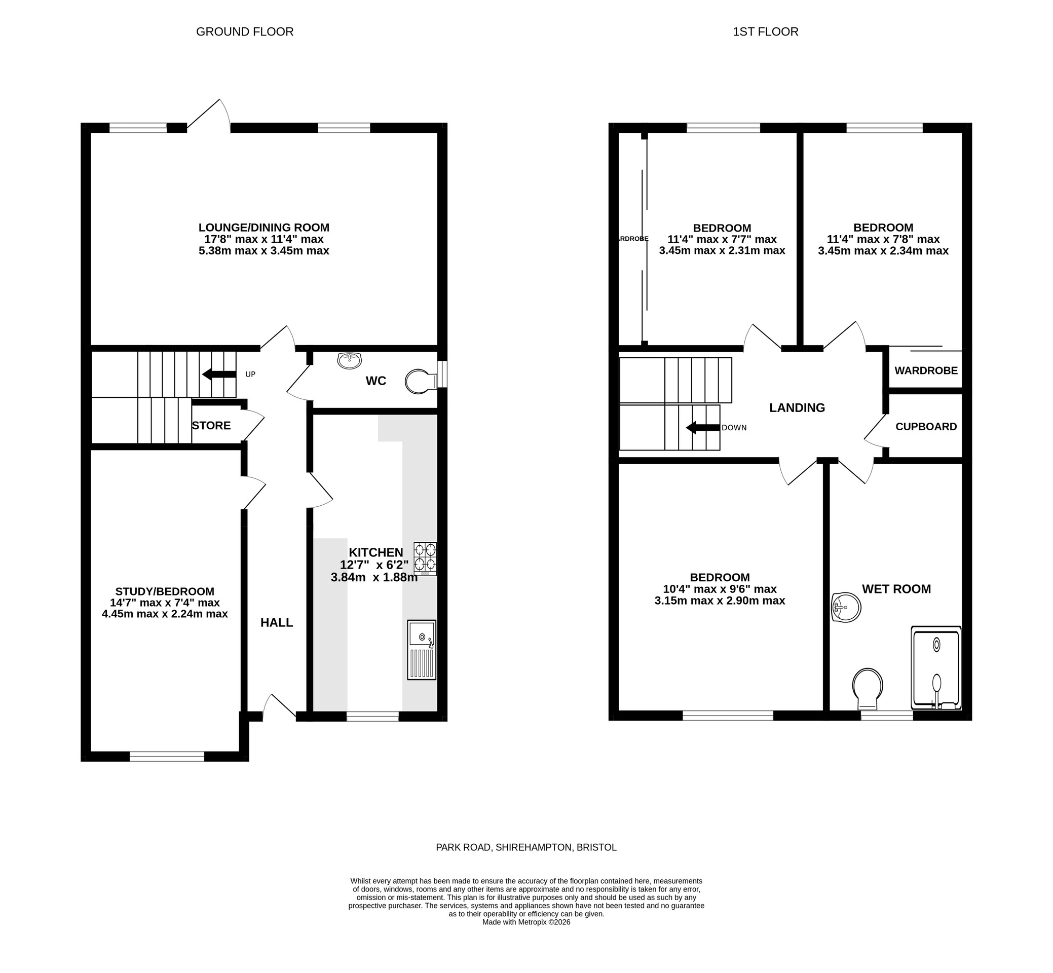 39 Park Road, Bristol floorplan