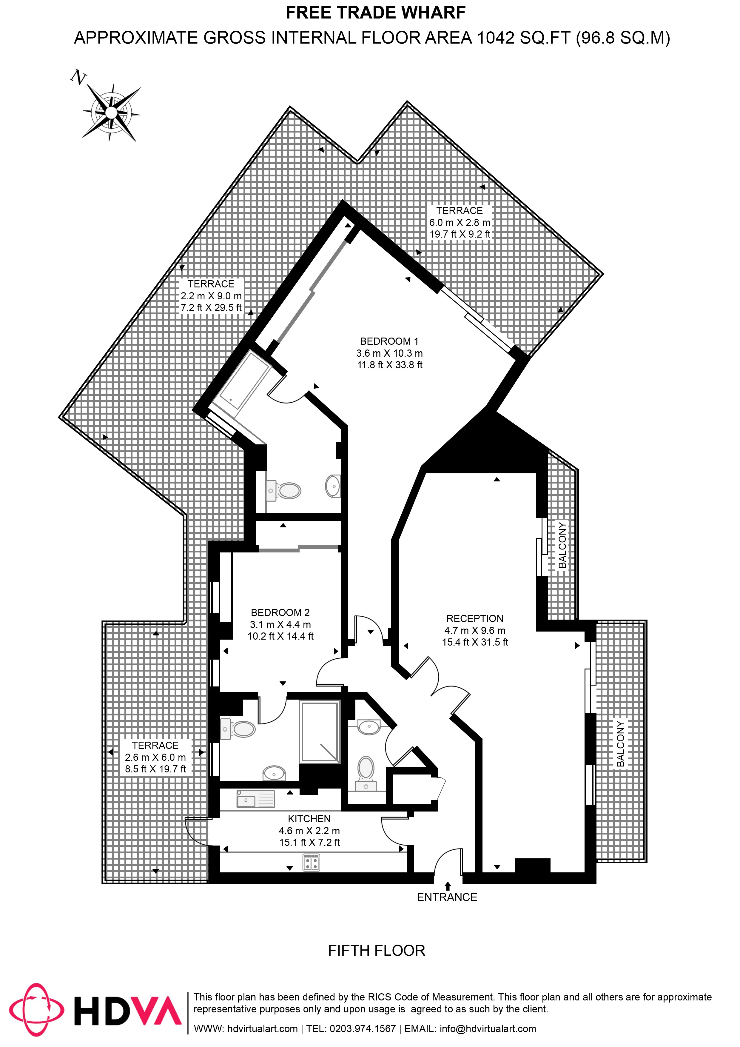 The Highway, London floorplan