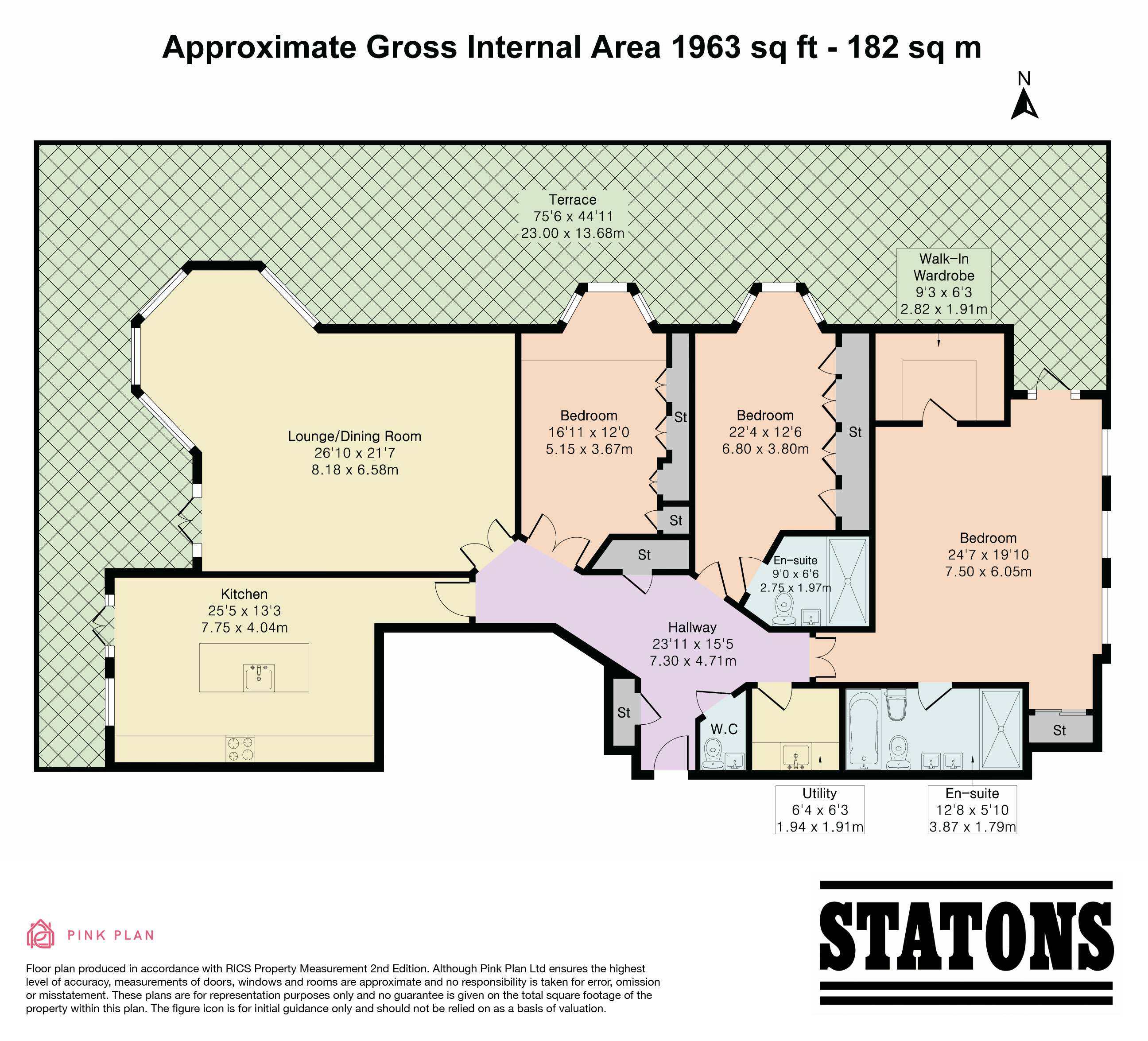 Flat 3, Amara Lodge, 371, Cockfosters Road, Barnet floorplan