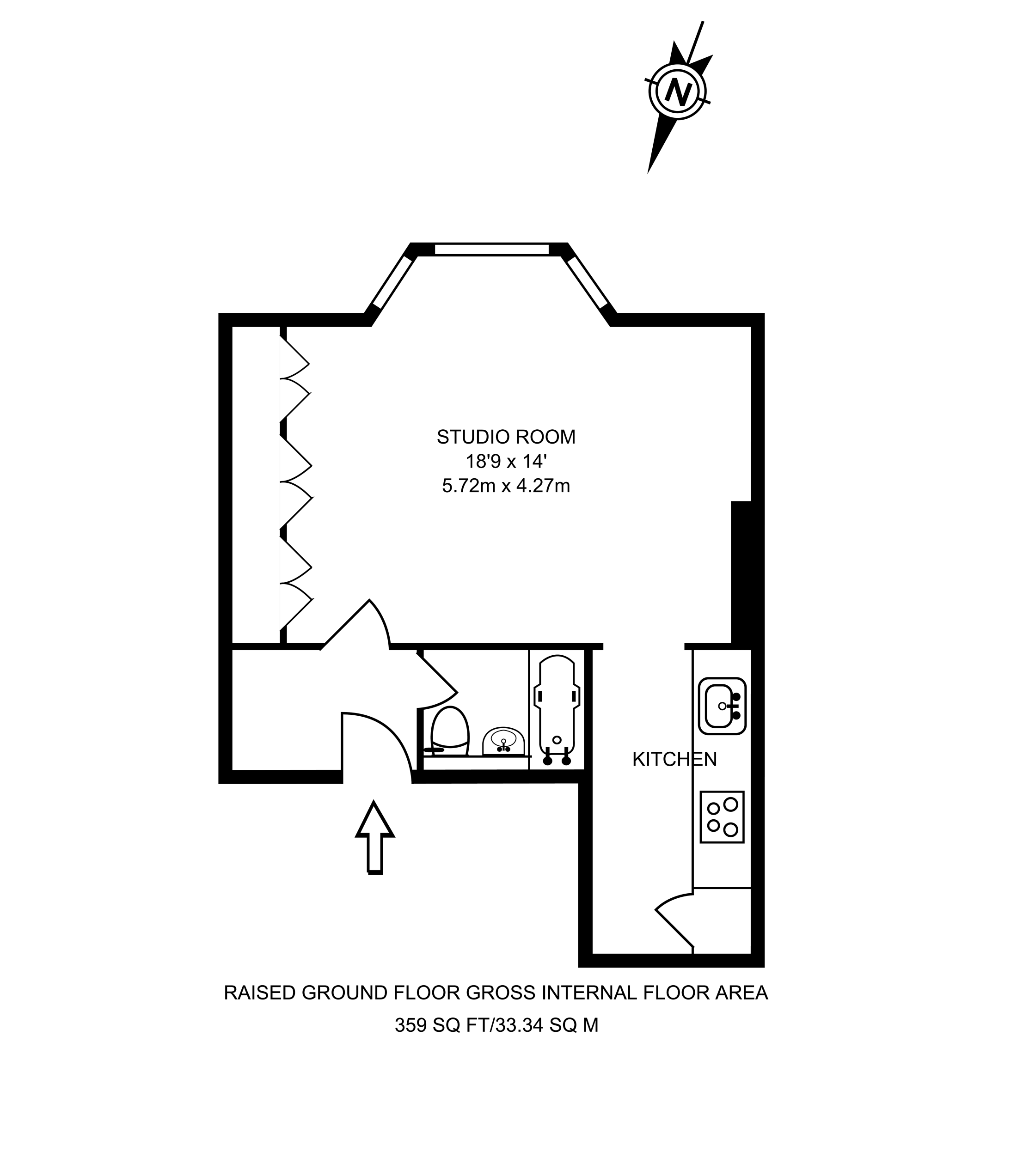 0 Bedrooms Studio to rent in Sutherland Avenue, Maida Vale W9