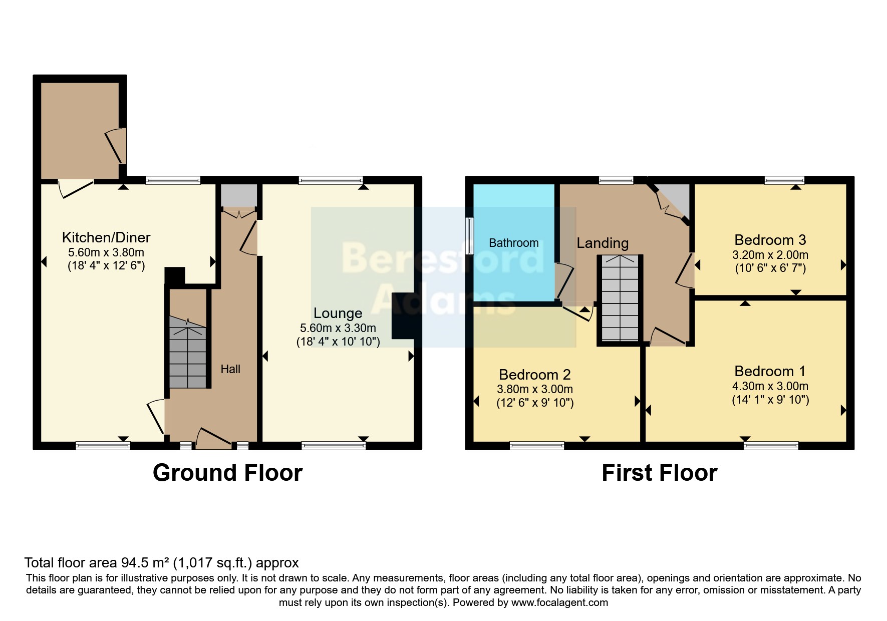 4, Ffordd Wern, Gwynedd floorplan