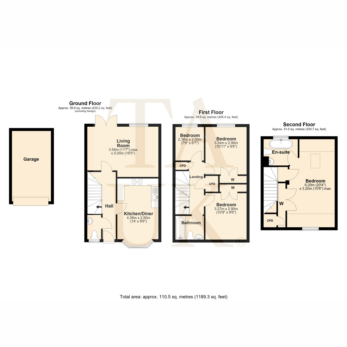 4, Millgate Close, Stourport-on-Severn floorplan