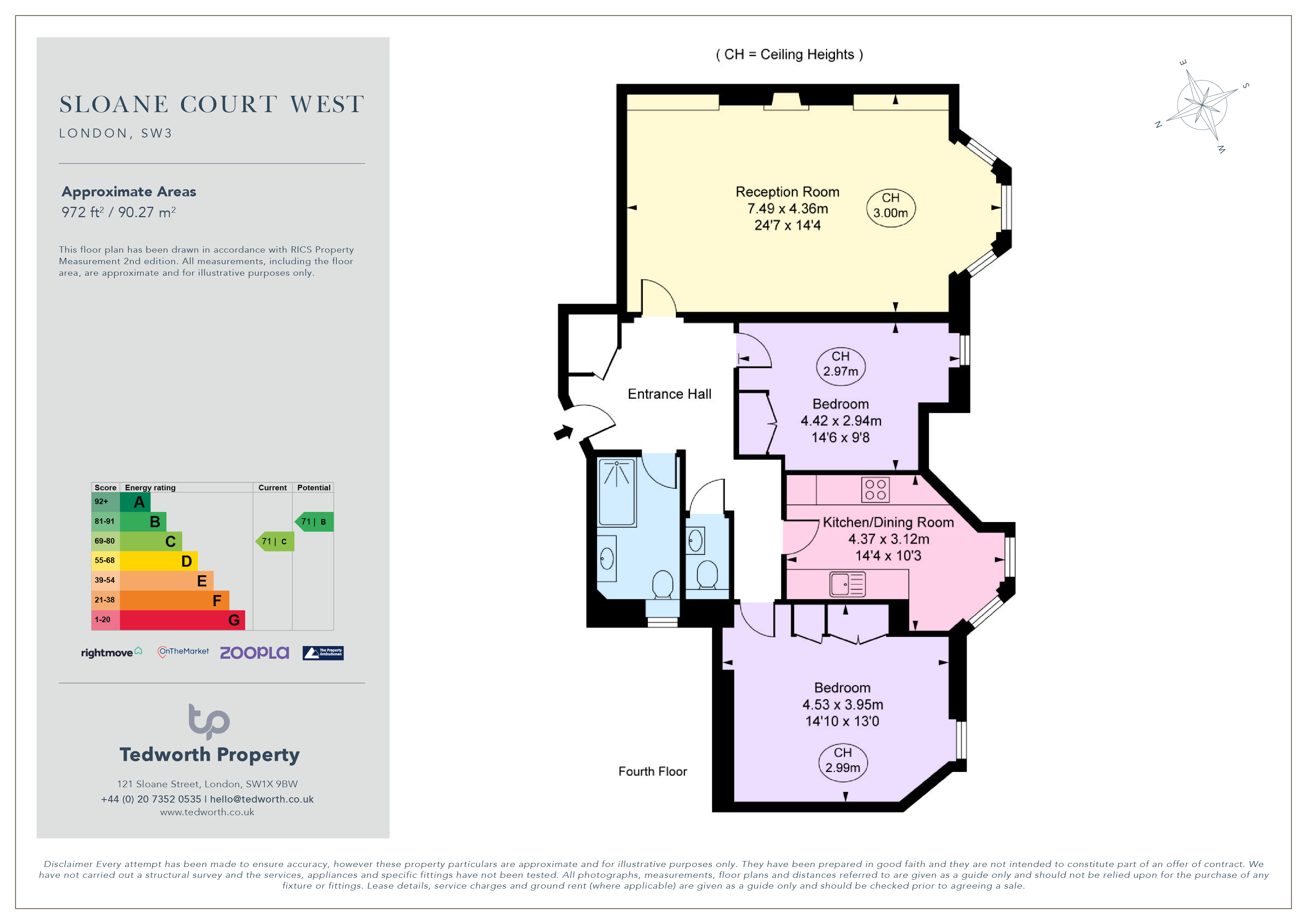 Sloane Court West, London floorplan