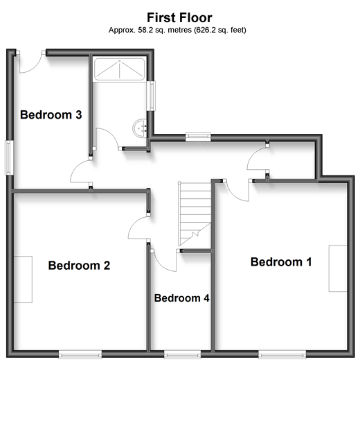 Ocean View Road, Ventnor, Isle Of Wight PO38, 4 bedroom semidetached