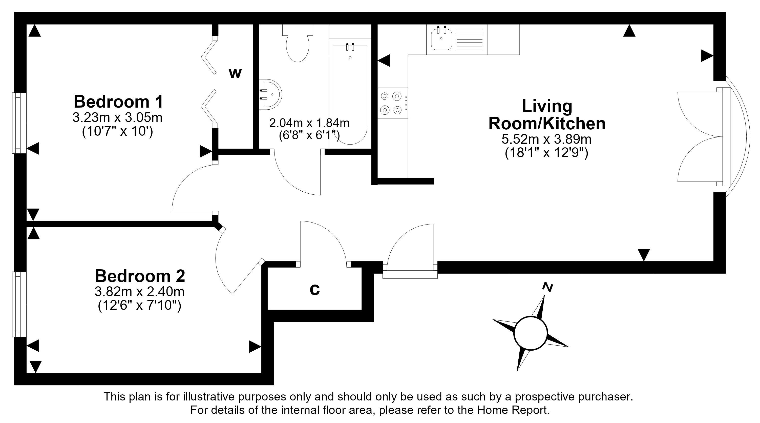 12/5, Colonsay Way, Granton, Edinburgh floorplan