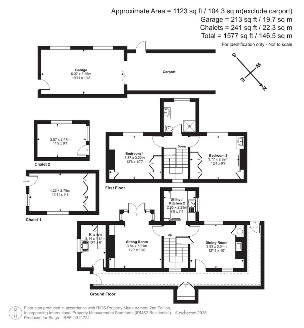 Wall Garden Cottage, Lee floorplan
