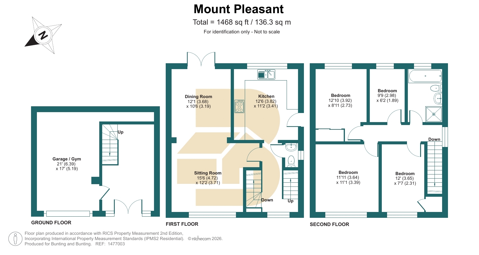 53, Mount Pleasant, Westerham floorplan