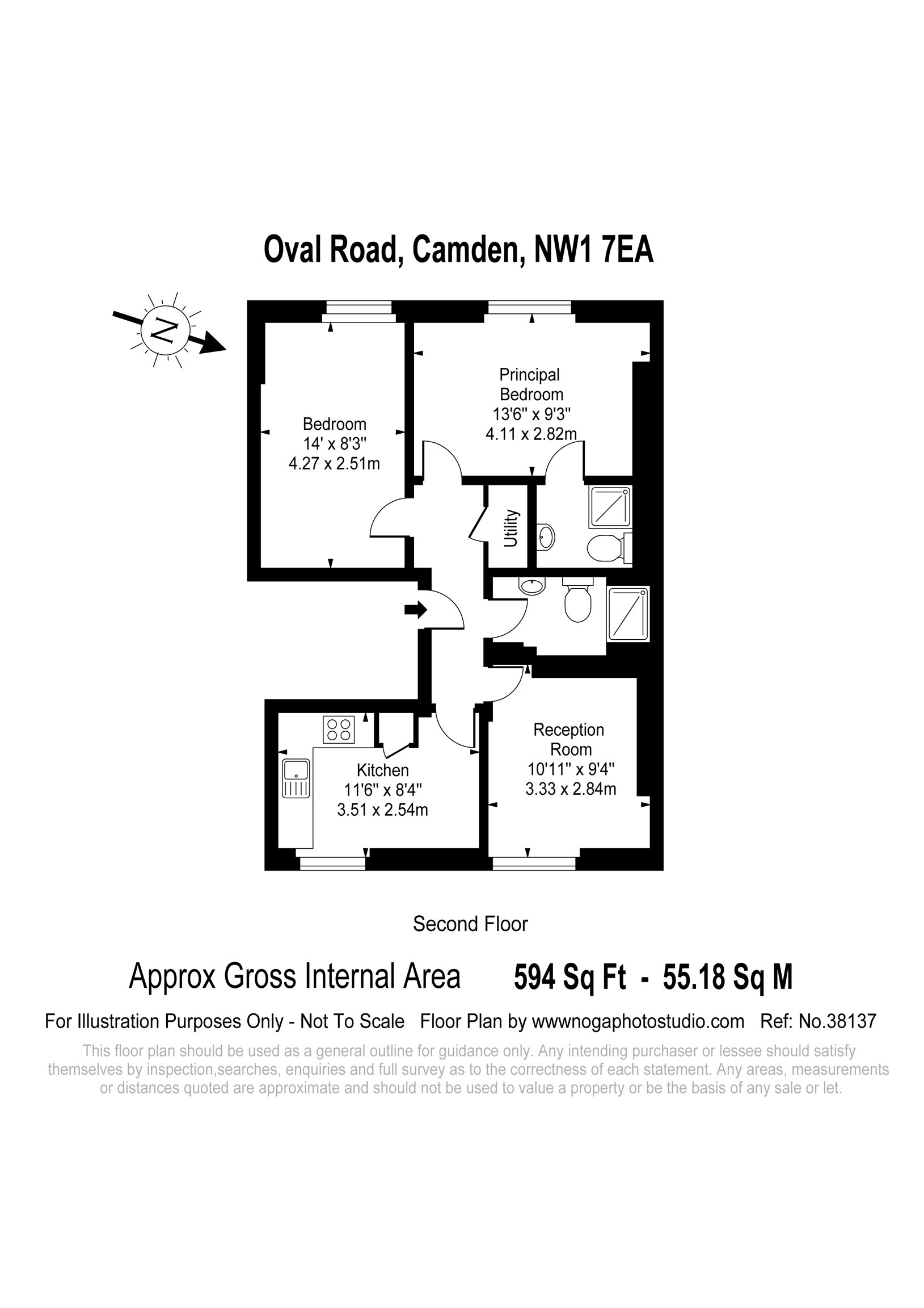 2 Bedrooms Flat for sale in Oval Road, Camden, London NW1