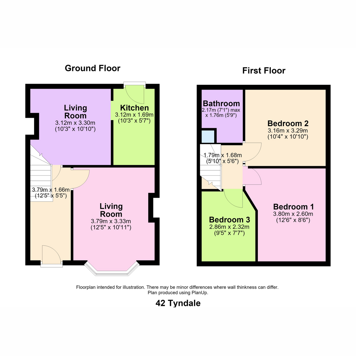 42, Tyndale Crescent, Birmingham floorplan