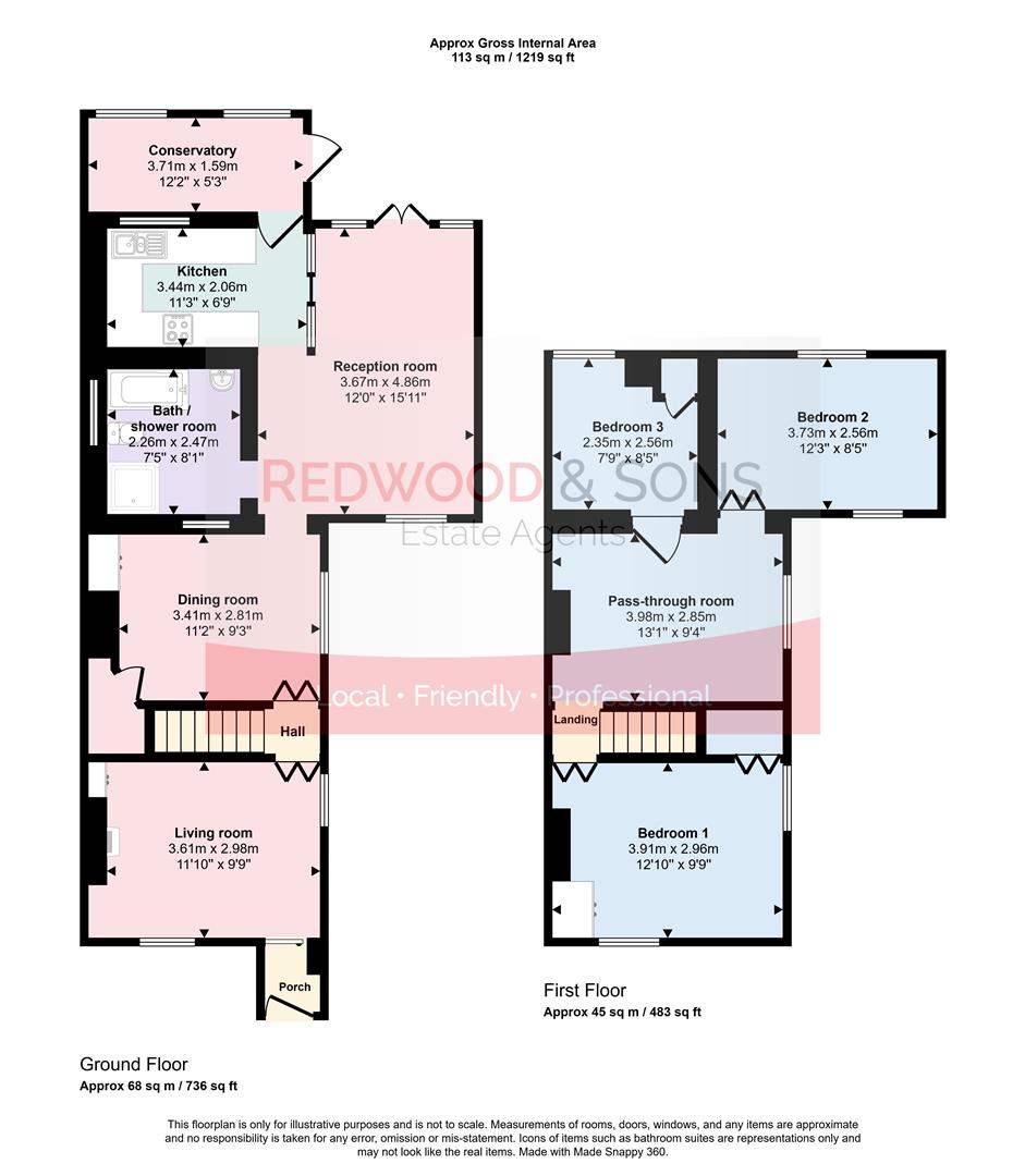 8, Belle Vue Cottages, Westergate floorplan