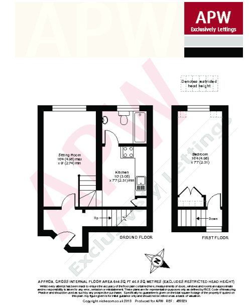 13, Pine Trees, Esher floorplan