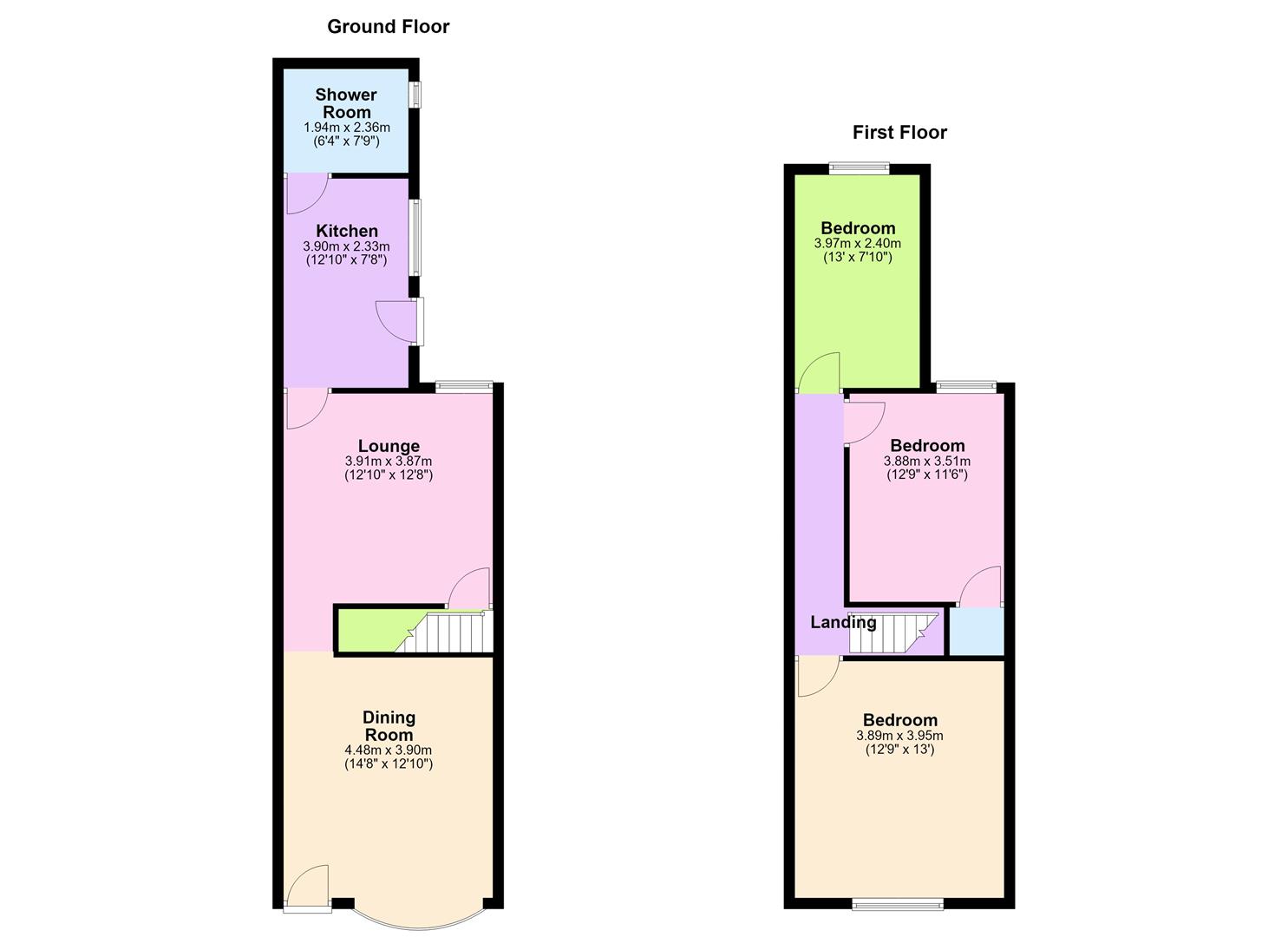 55, Clarendon Road, Hinckley floorplan