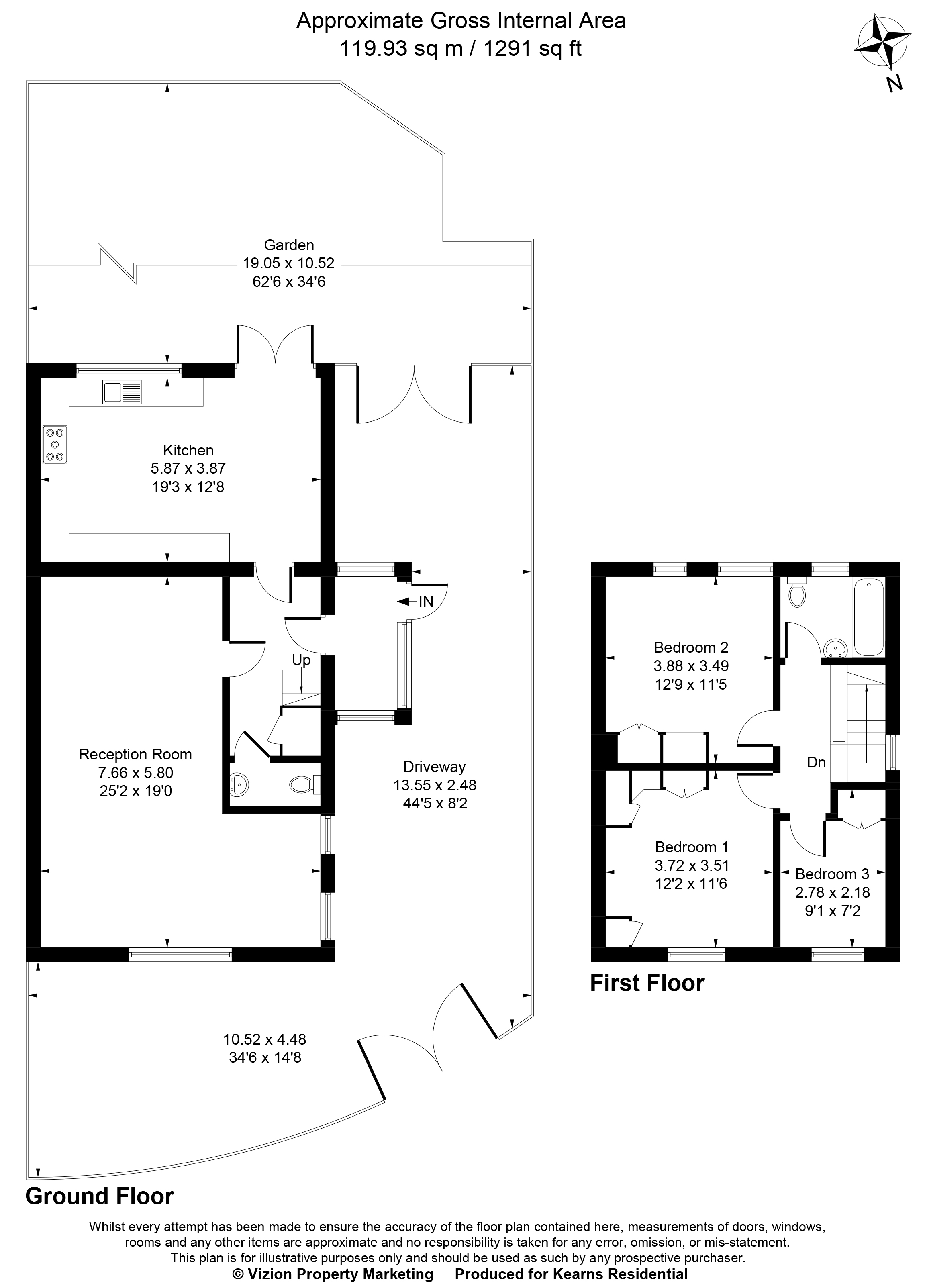 58, Mulberry Crescent, West Drayton floorplan