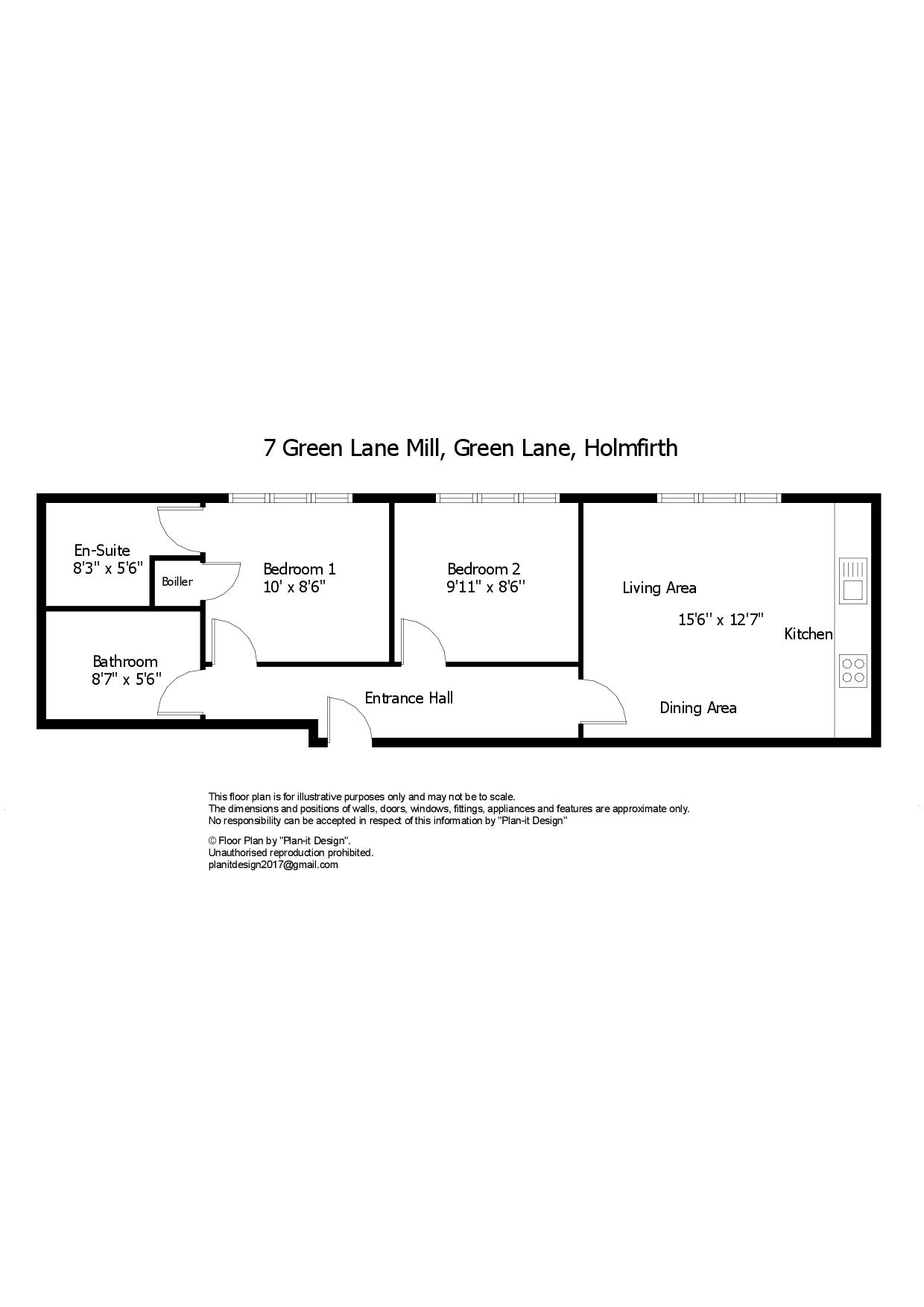 Apartment 7,, Green Lane Mill, Green Lane floorplan