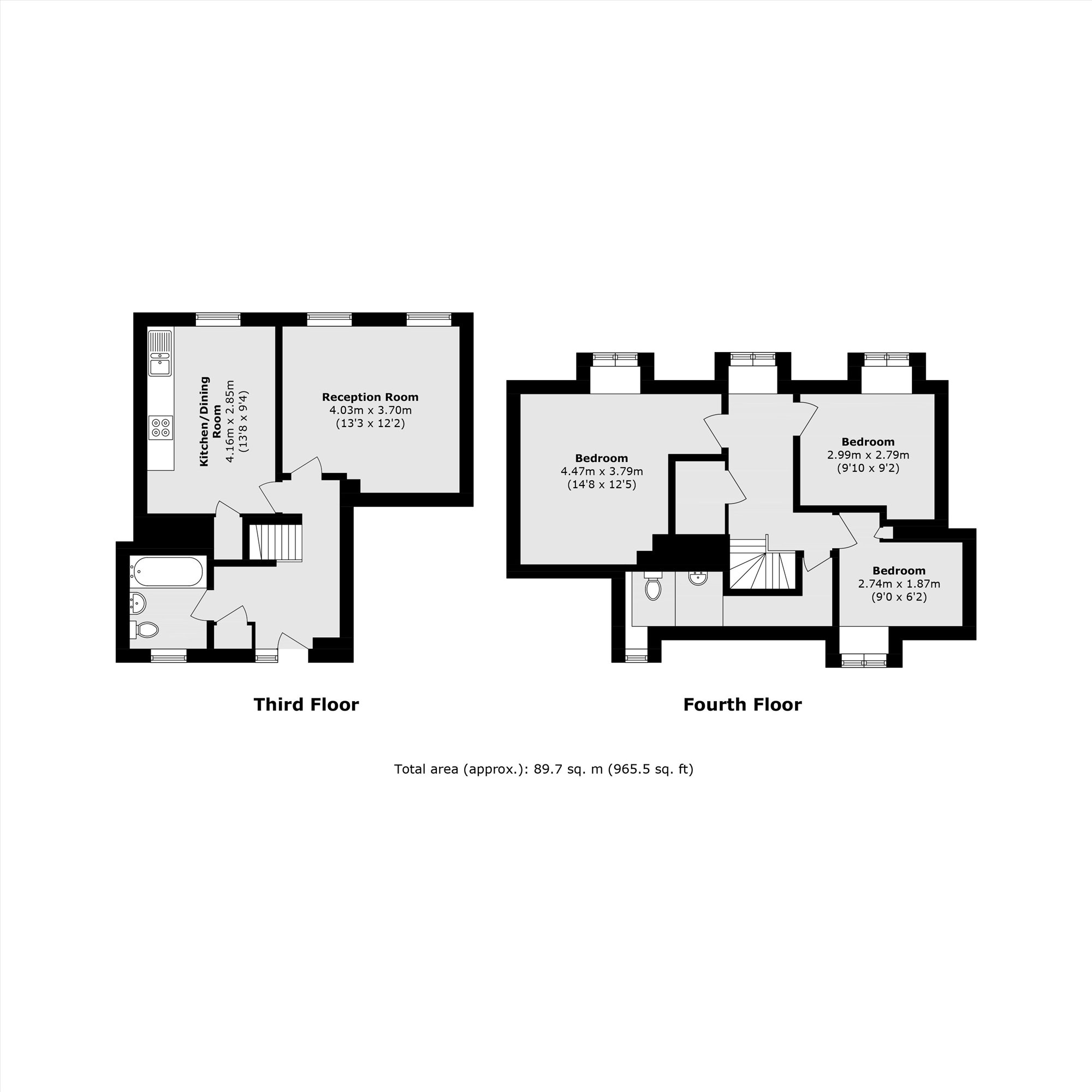 Flat 51, Eastlake House, 41-59, Frampton Street, London floorplan