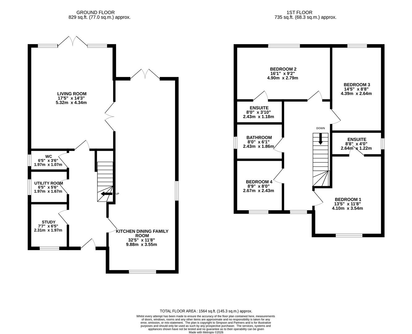 6, Carlow Street, Ringstead floorplan