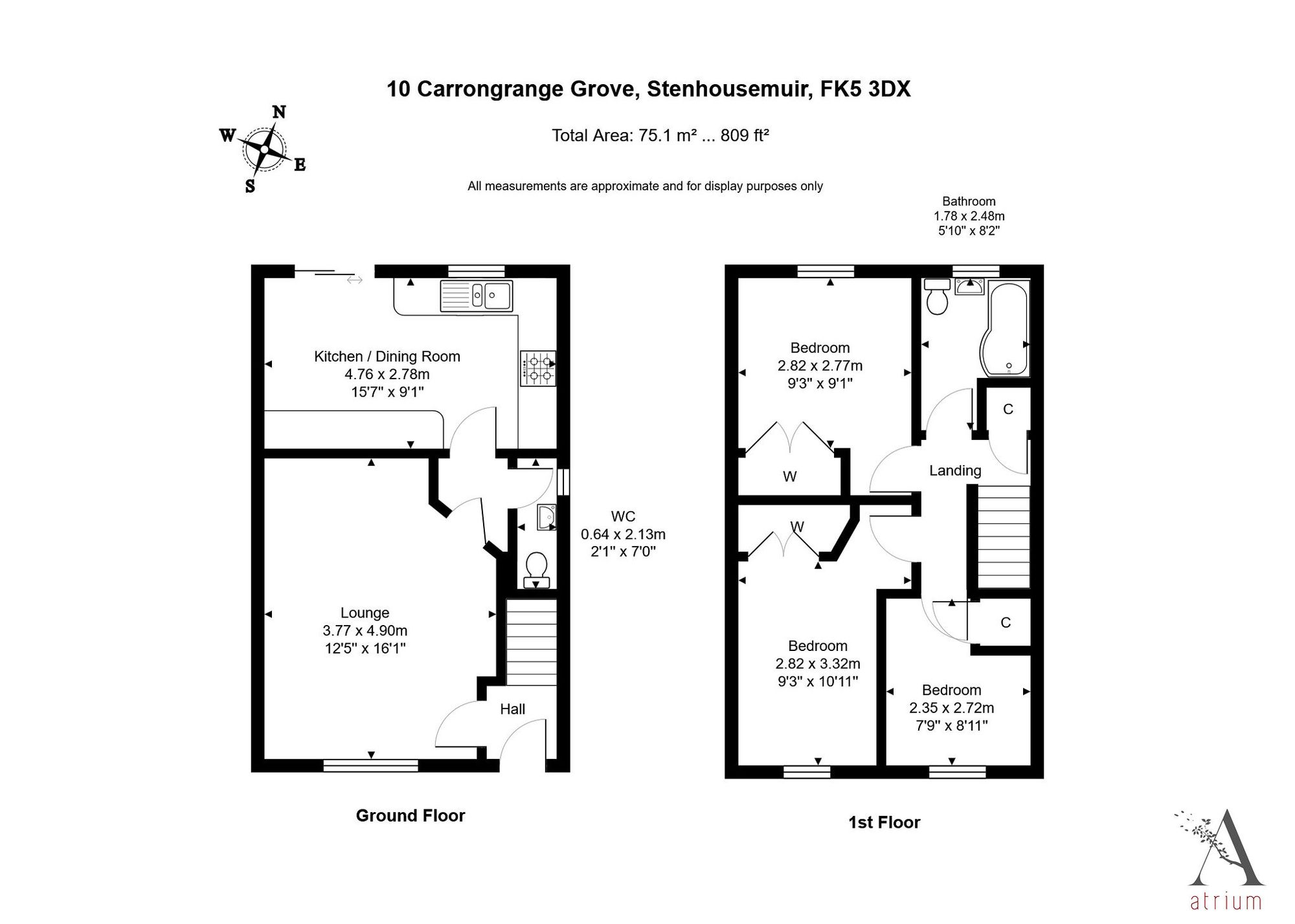 Carrongrange Grove, Larbert floorplan