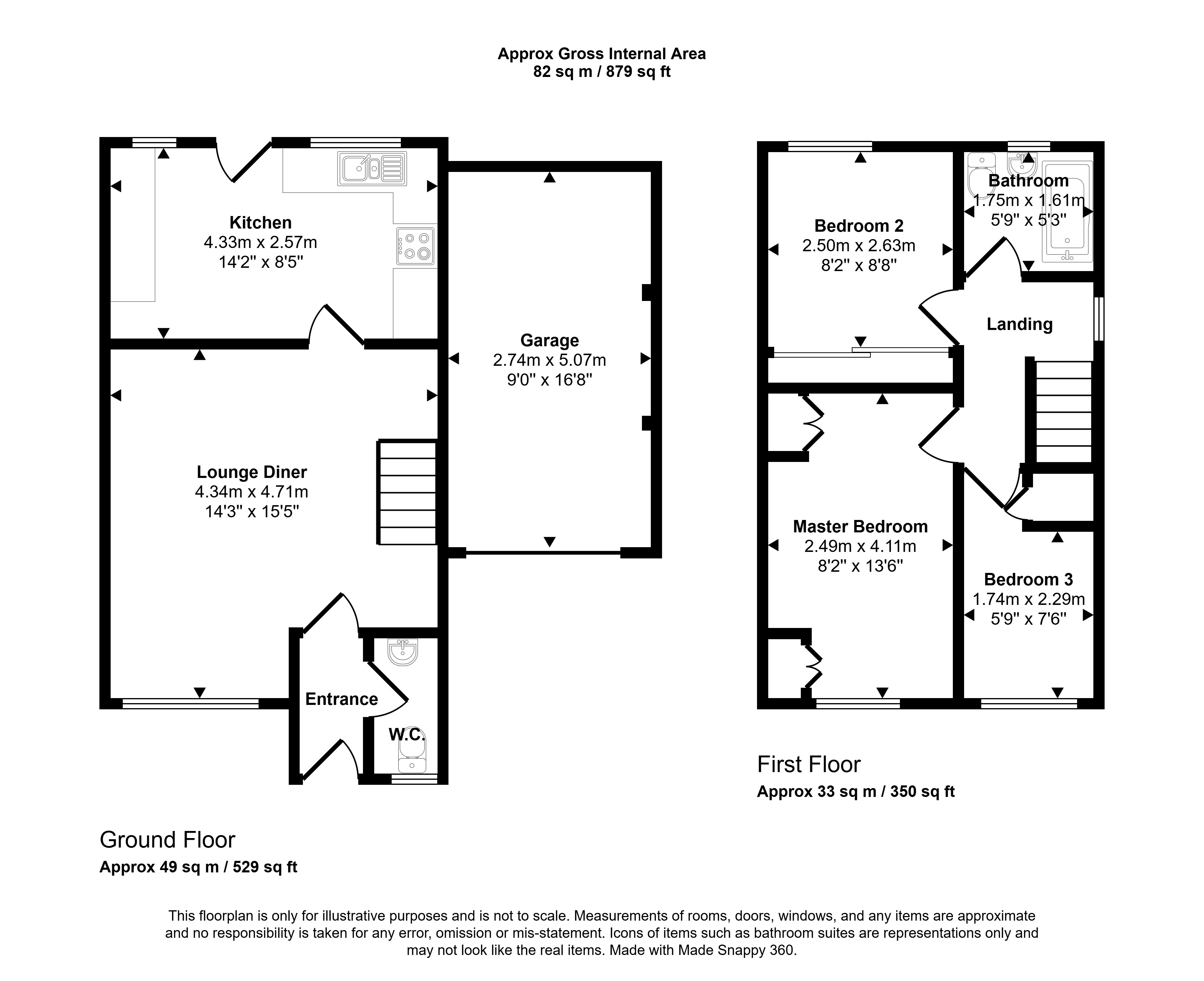33, Annfield Road, Cramlington floorplan