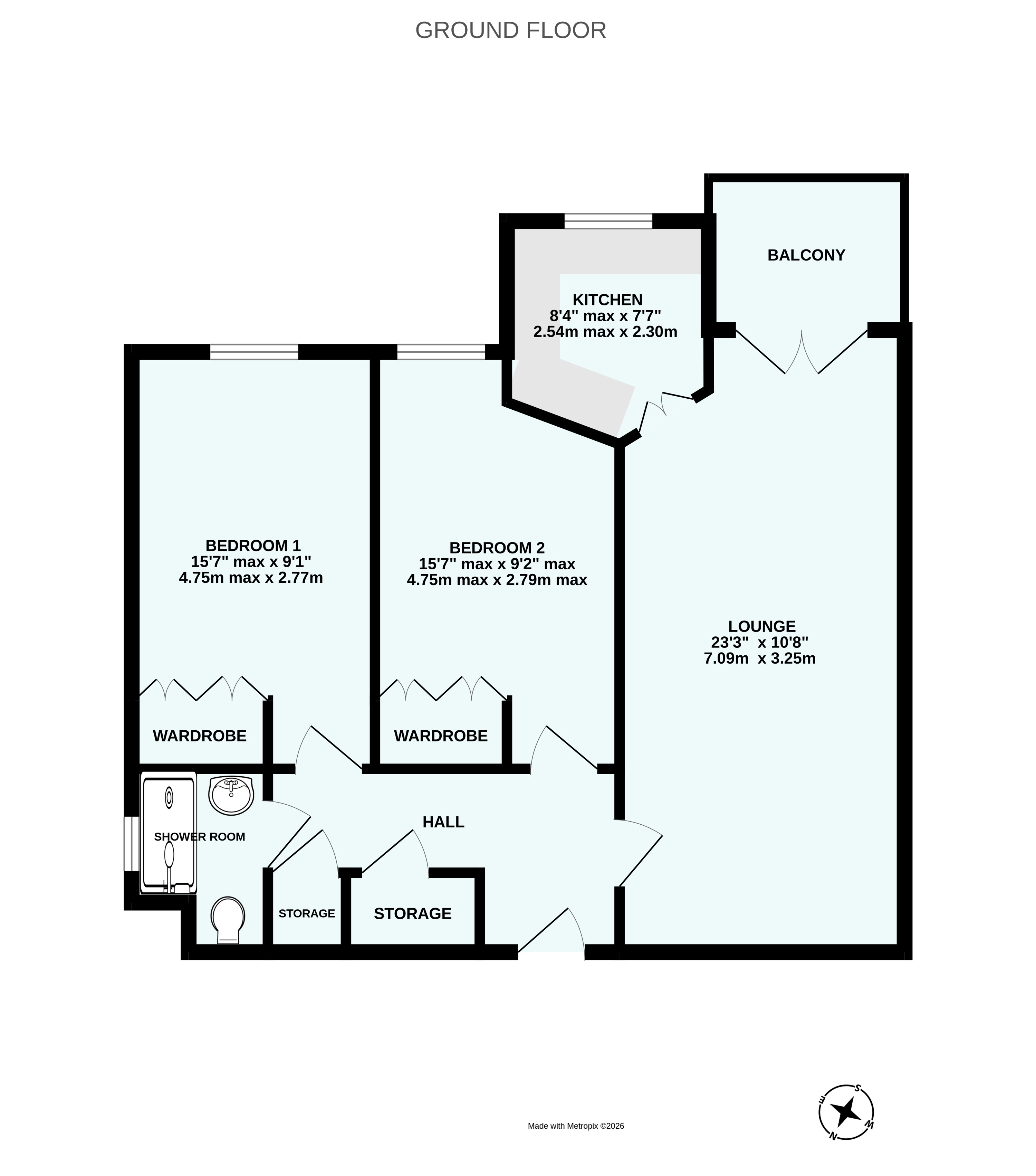 Flat 6, Charlwood Court,, Chilcote Close, Torquay floorplan