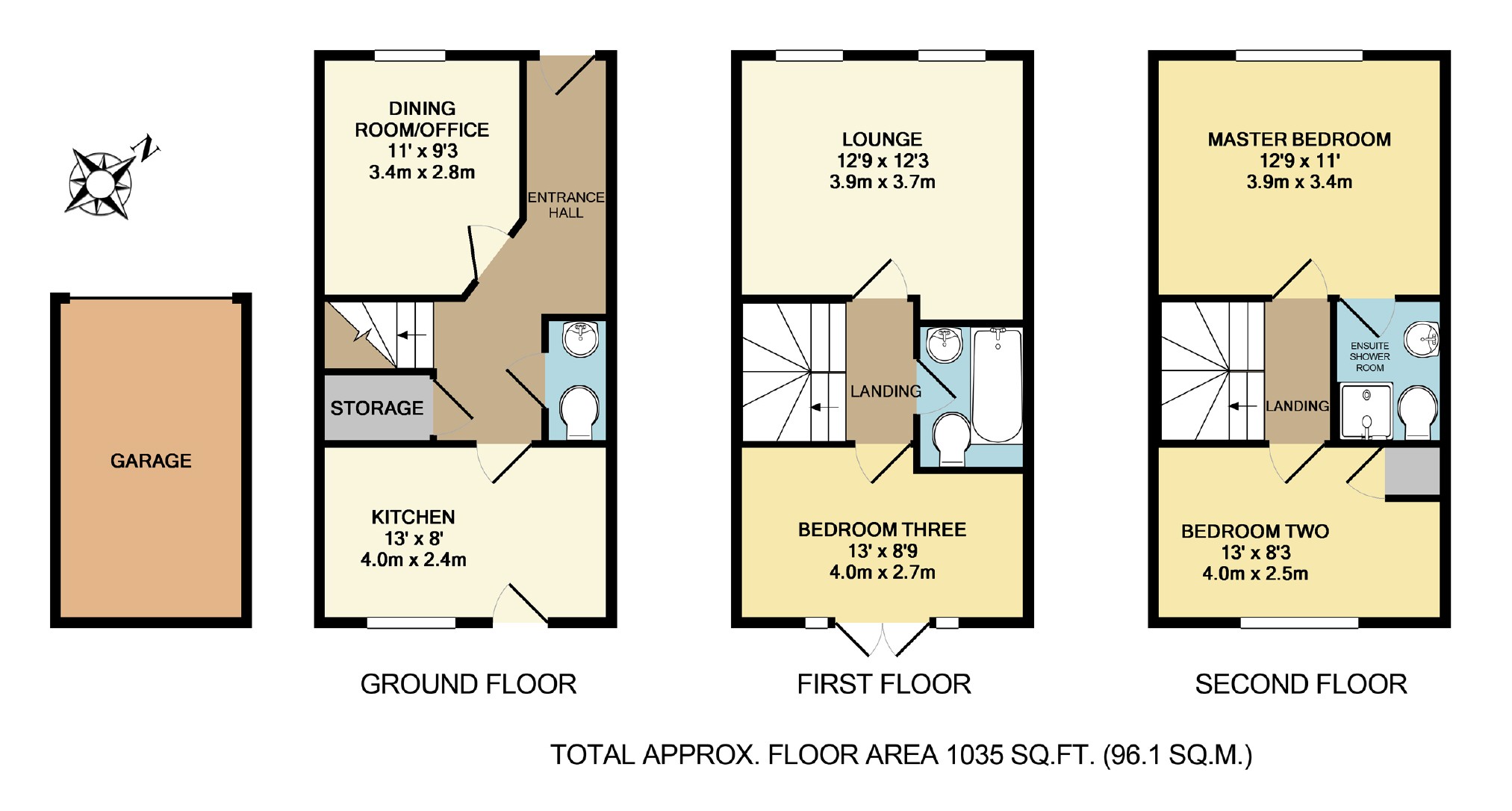 3 Bedrooms Town house for sale in Hutton Gate, Harrogate, North Yorkshire HG2