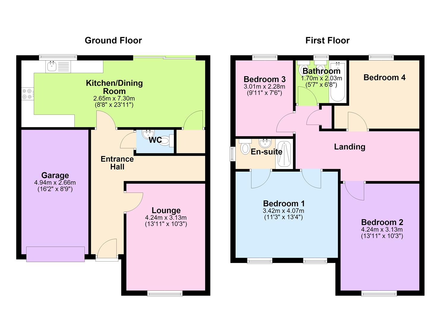 3, Theodore Close, Peterborough floorplan