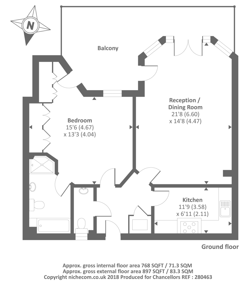 1 Bedrooms Flat to rent in Burleigh Road, Ascot SL5