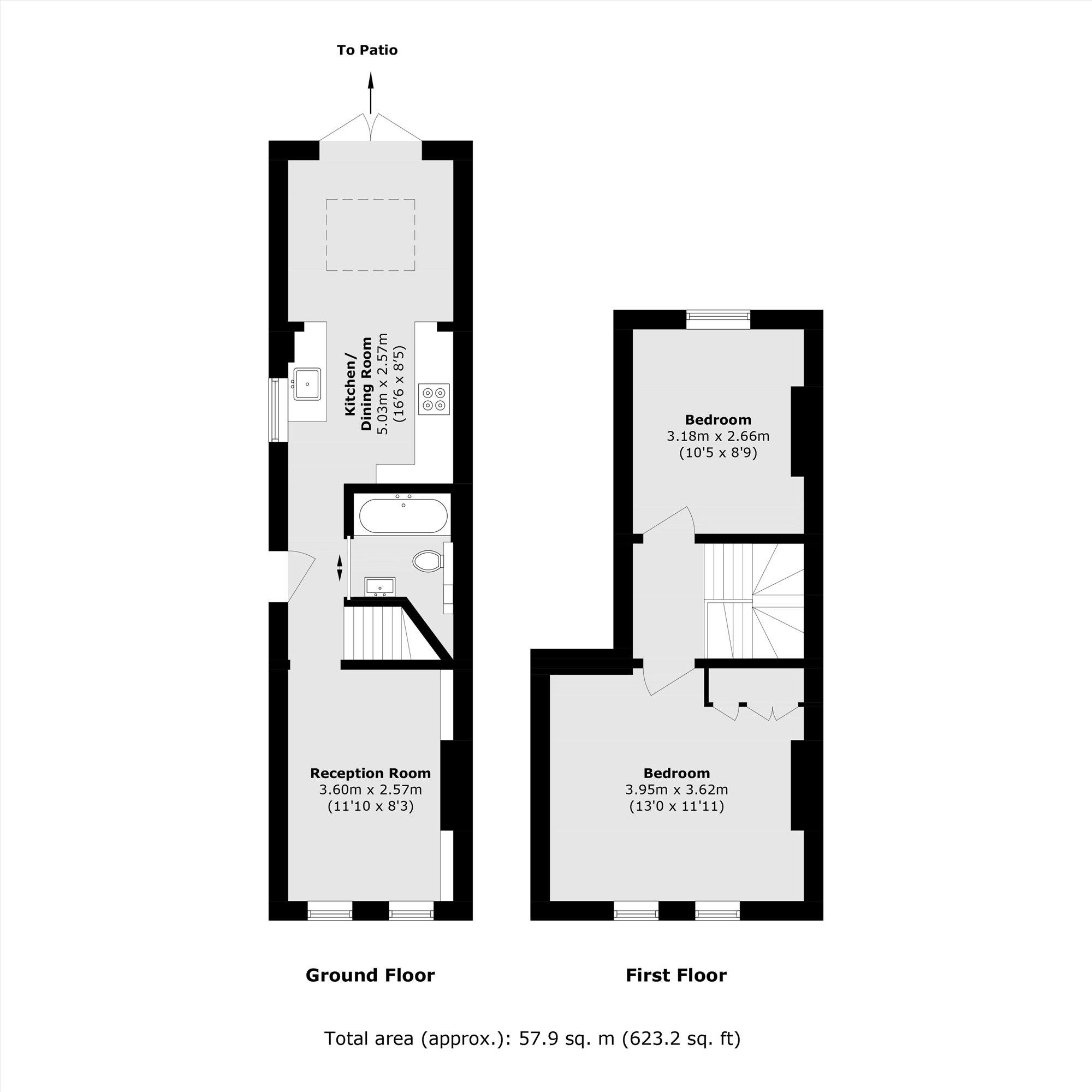 The Lodge, 70, Vera Road, London floorplan