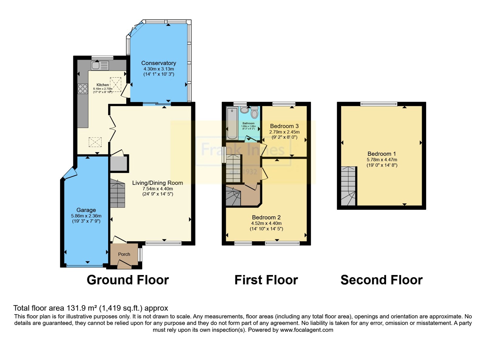 14, Tynedale Close, Nottingham floorplan