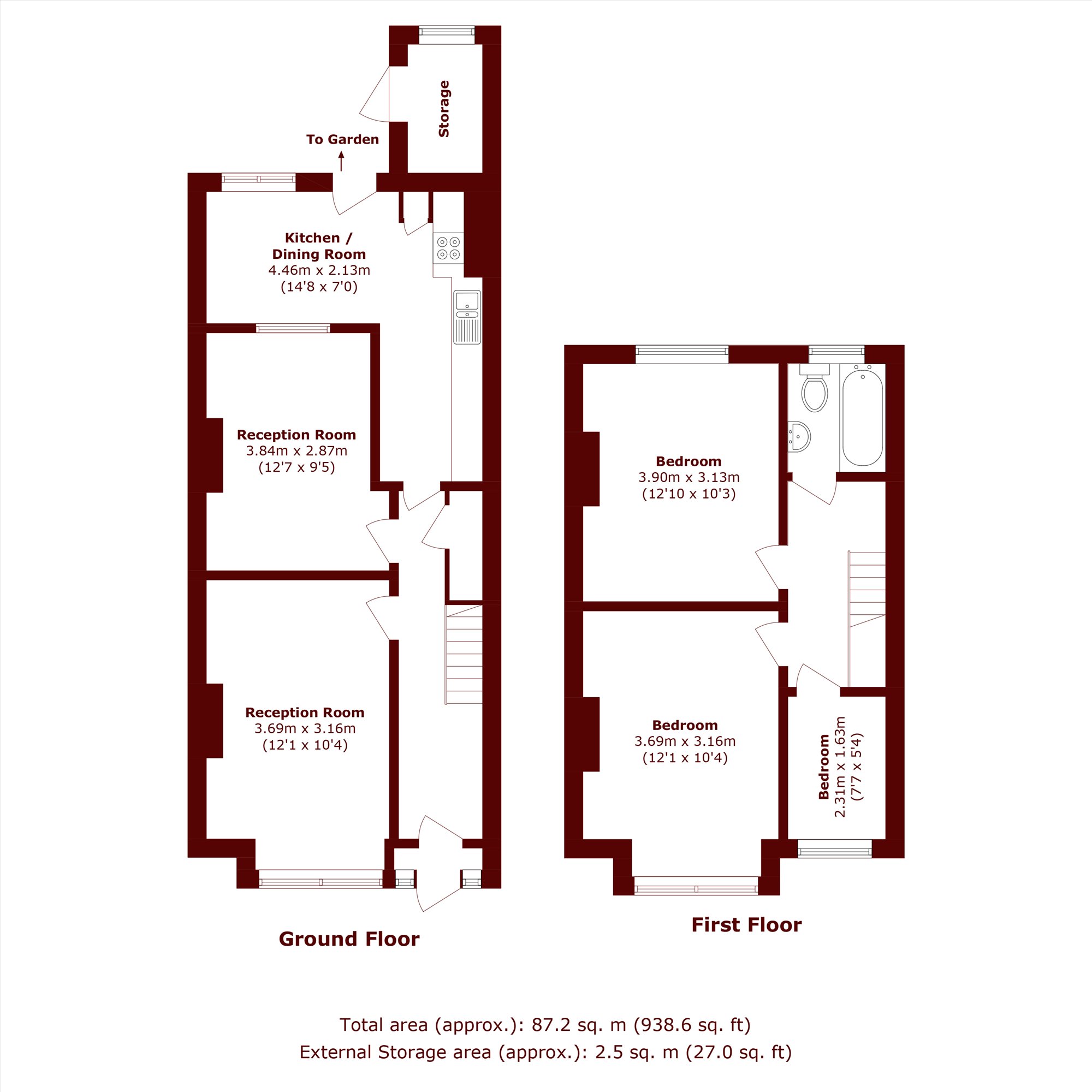 71, Yewfield Road, London floorplan
