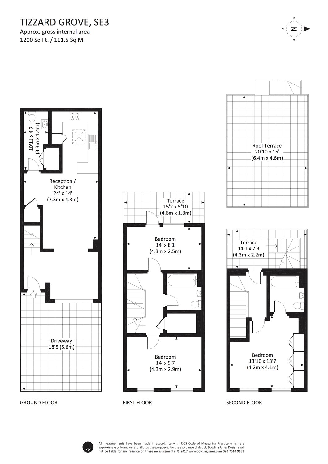 3 Bedrooms Terraced house to rent in Tizzard Grove, Urban Houses, London SE3