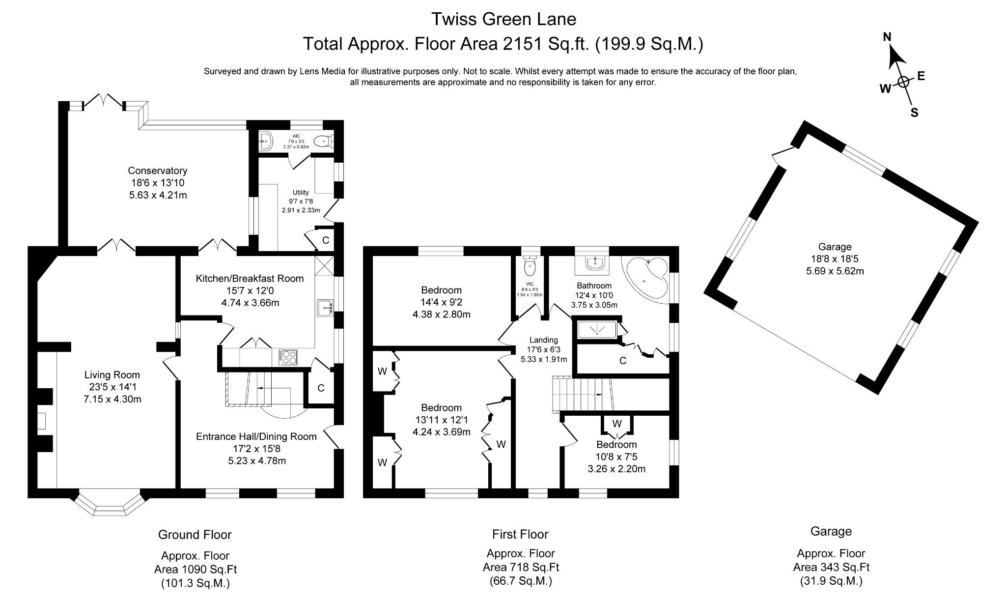 46 Twiss Green Lane, Culcheth, Cheshire floorplan