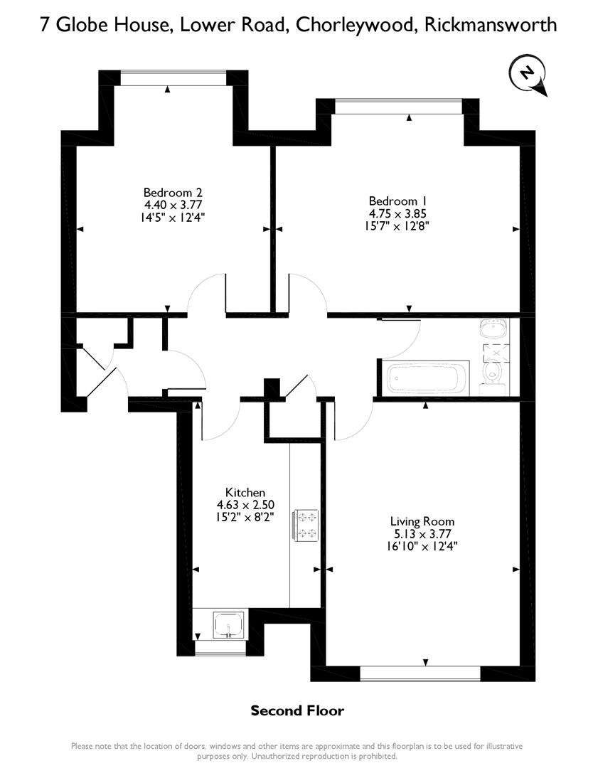 7 Globe House, 25-27, Lower Road, Herts floorplan