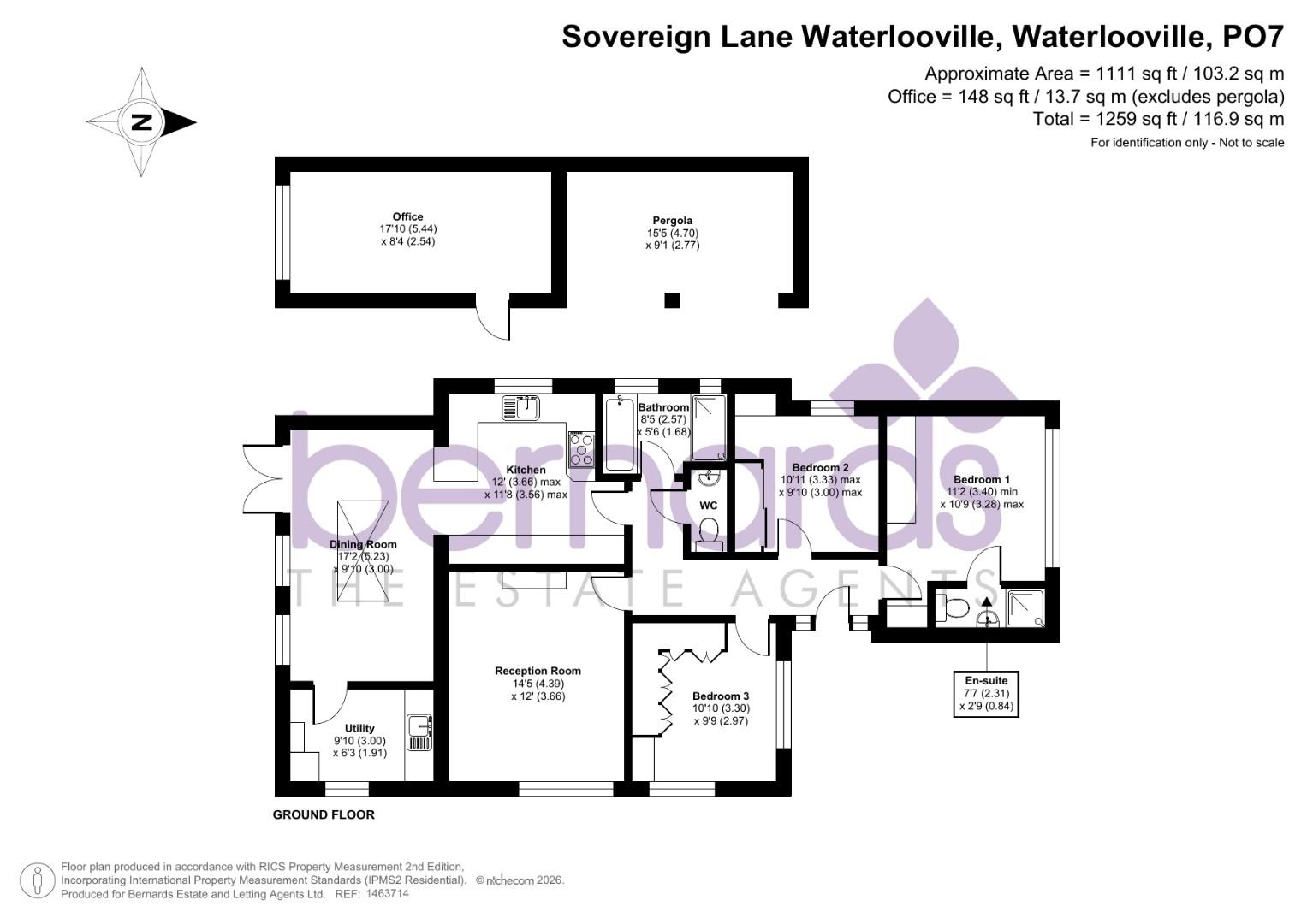 2, Sovereign Lane, Waterlooville floorplan