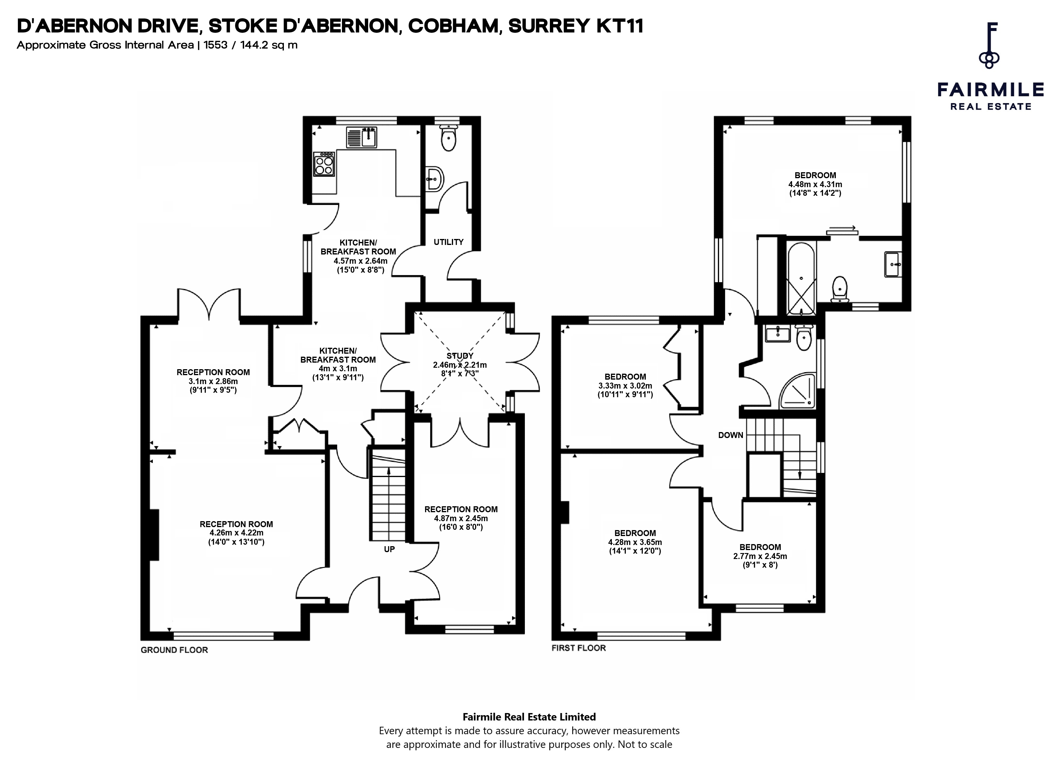 24, D'Abernon Drive, Cobham floorplan