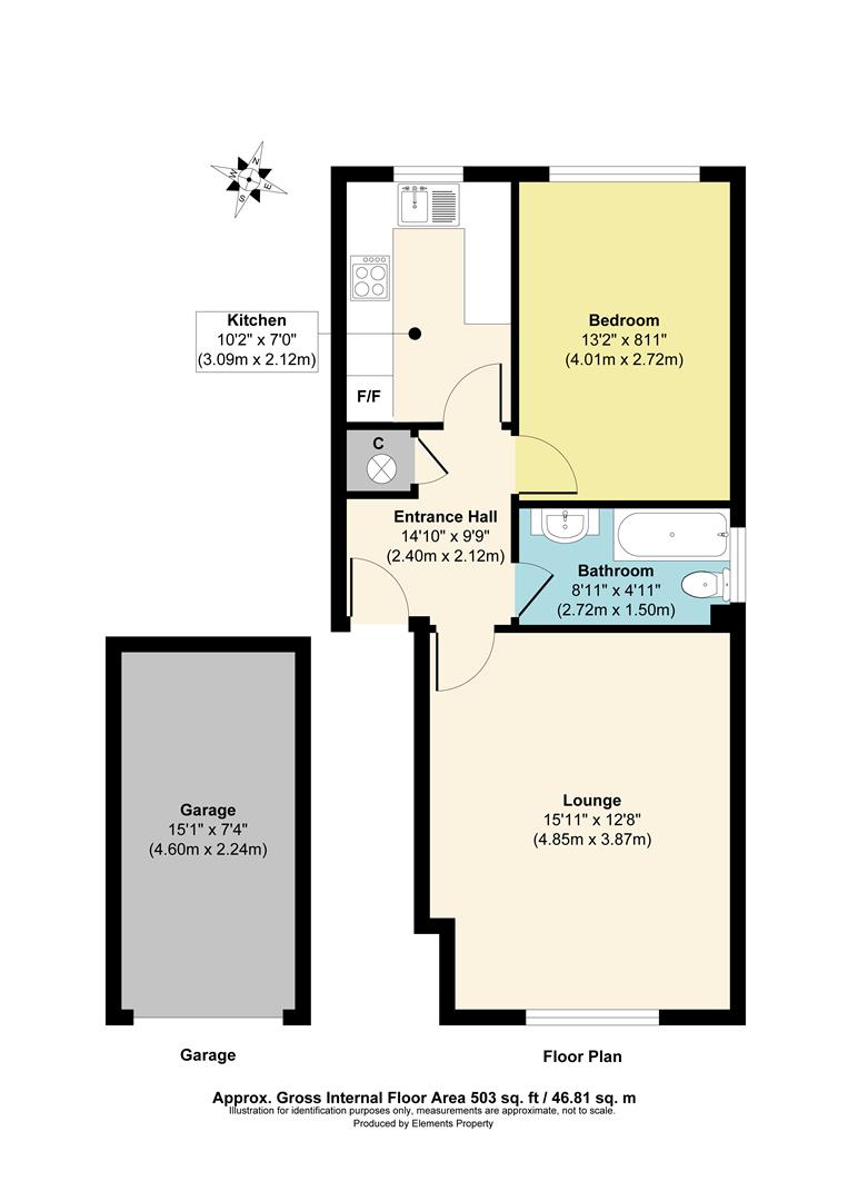 Flat 1, 114, Molesey Avenue, West Molesey floorplan