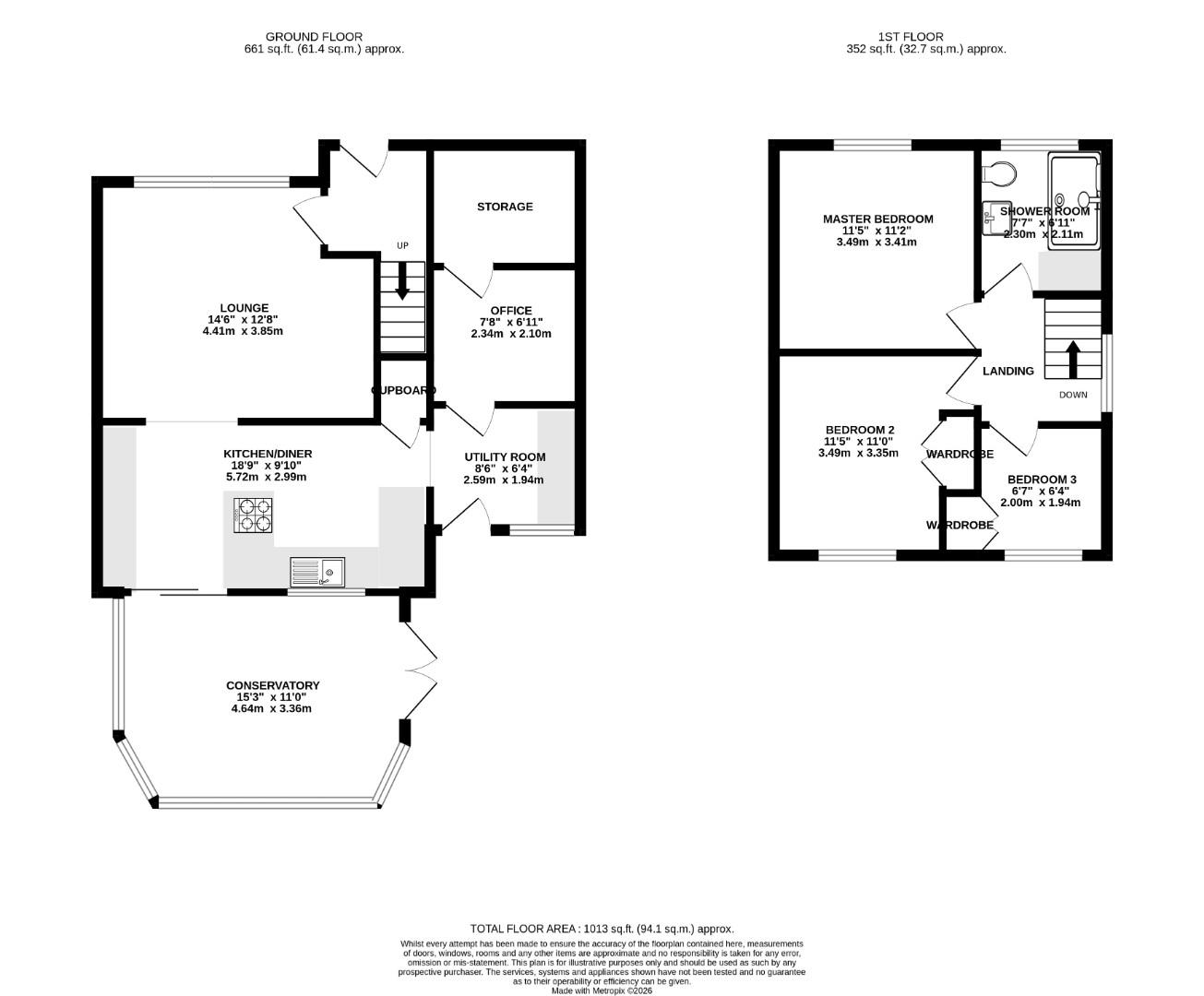 7, Barnfield Close, Manchester floorplan