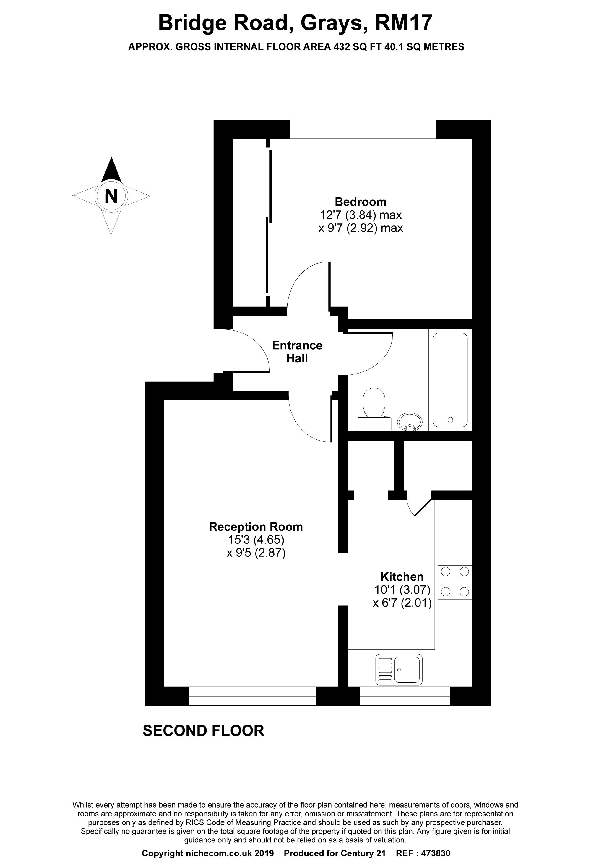 1 Bedrooms Flat for sale in Sejant House Bridge Road, Grays RM17