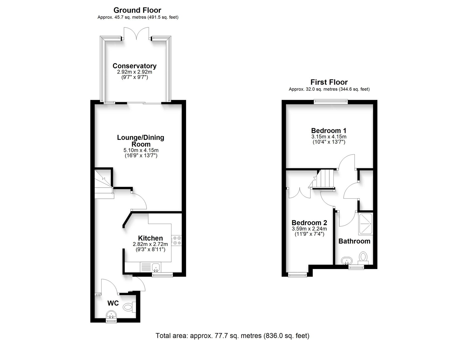 41, Melrose Gardens, Penylan floorplan