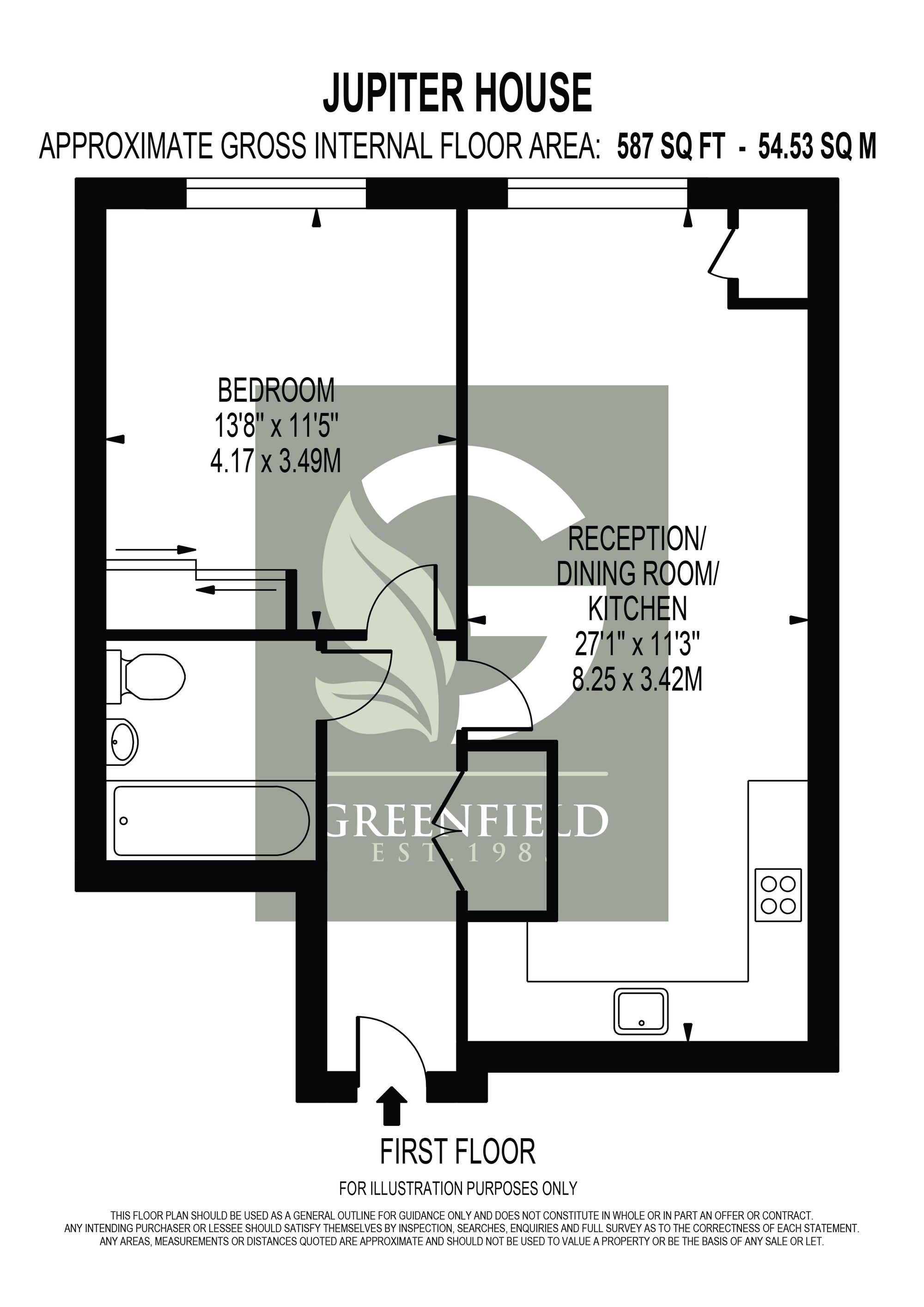 Flat 4, Jupiter House, Epsom floorplan