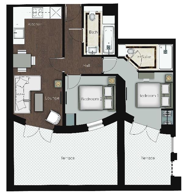 2 Bedrooms Flat to rent in Kensington Gardens Square, London W2