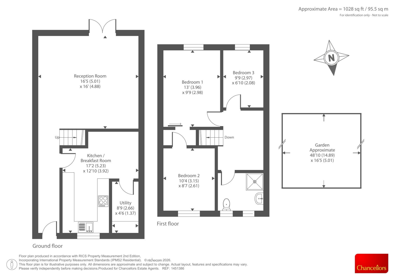 68, Templar Road, Oxford floorplan